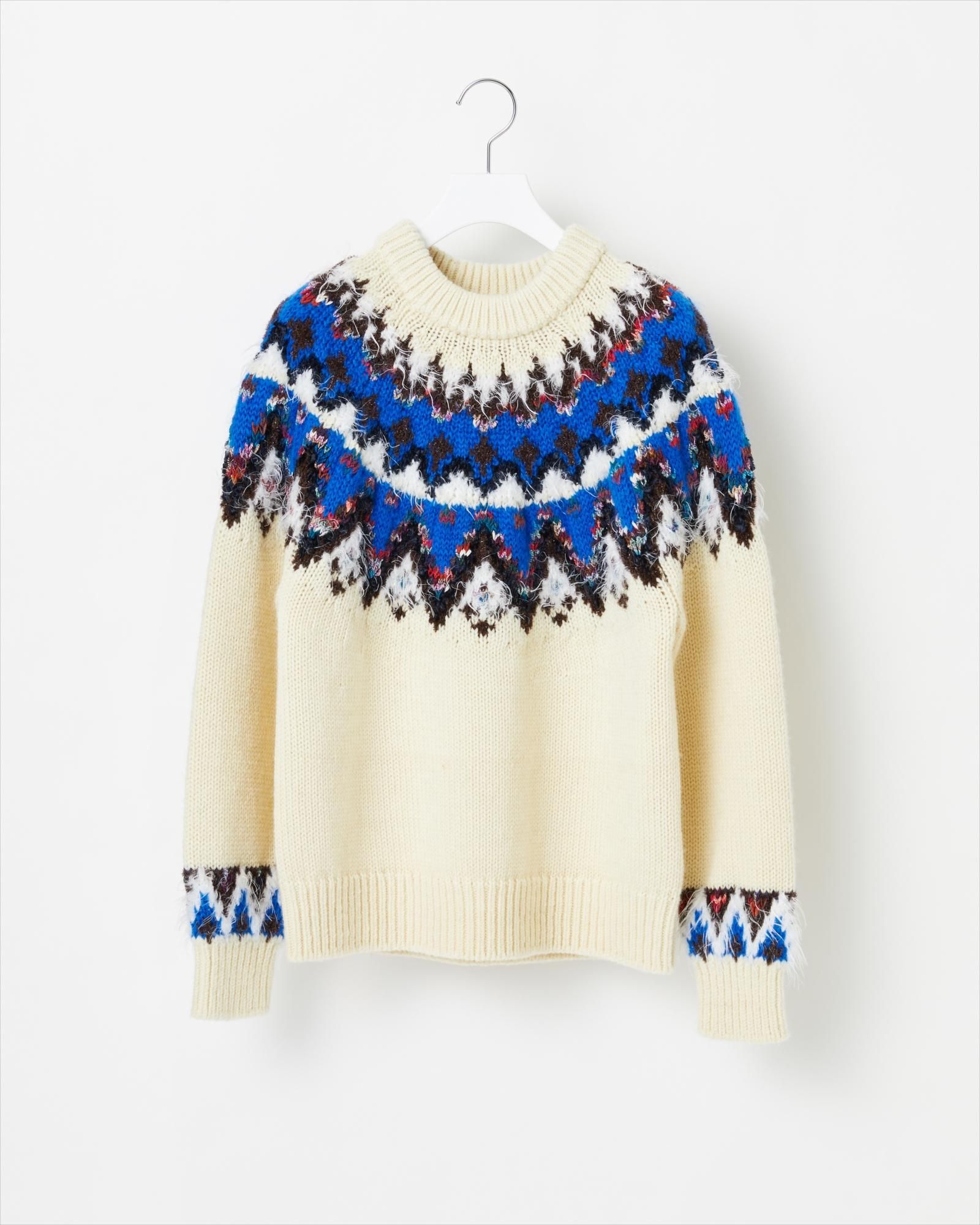 Coohem MOHAIR NORDIC KNIT SWEATER Sweater L Mohair Black 20