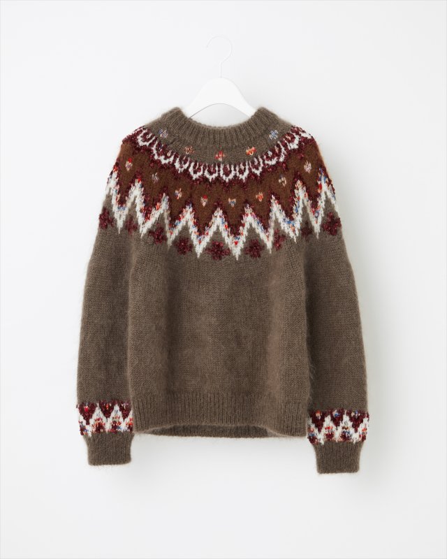COOHEM ARCHIVE_MOHAIR NORDIC SWEATER