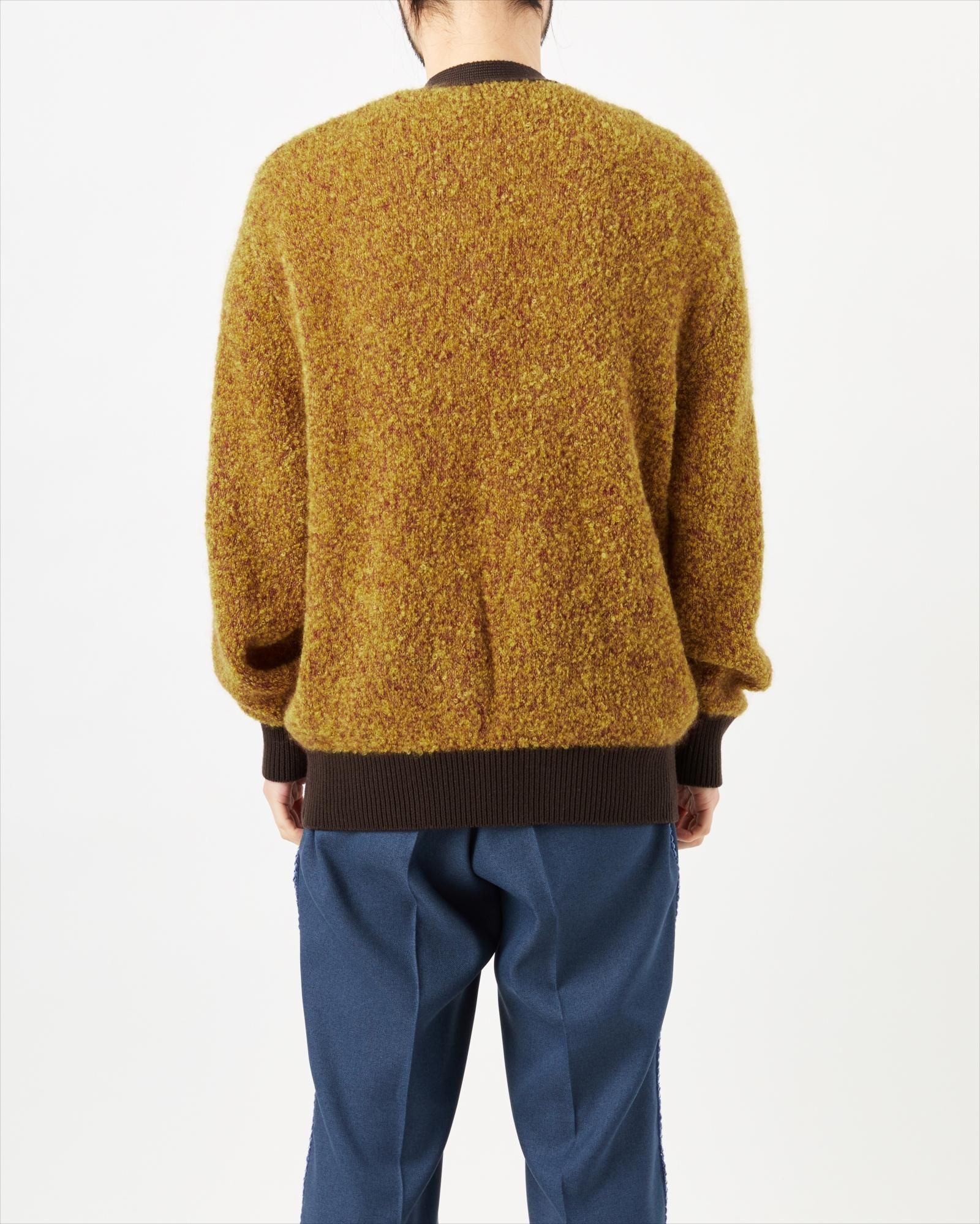 COLOR MIX LOOP KNIT CARDIGAN - Yonetomi STORE ONLINE｜ヨネ