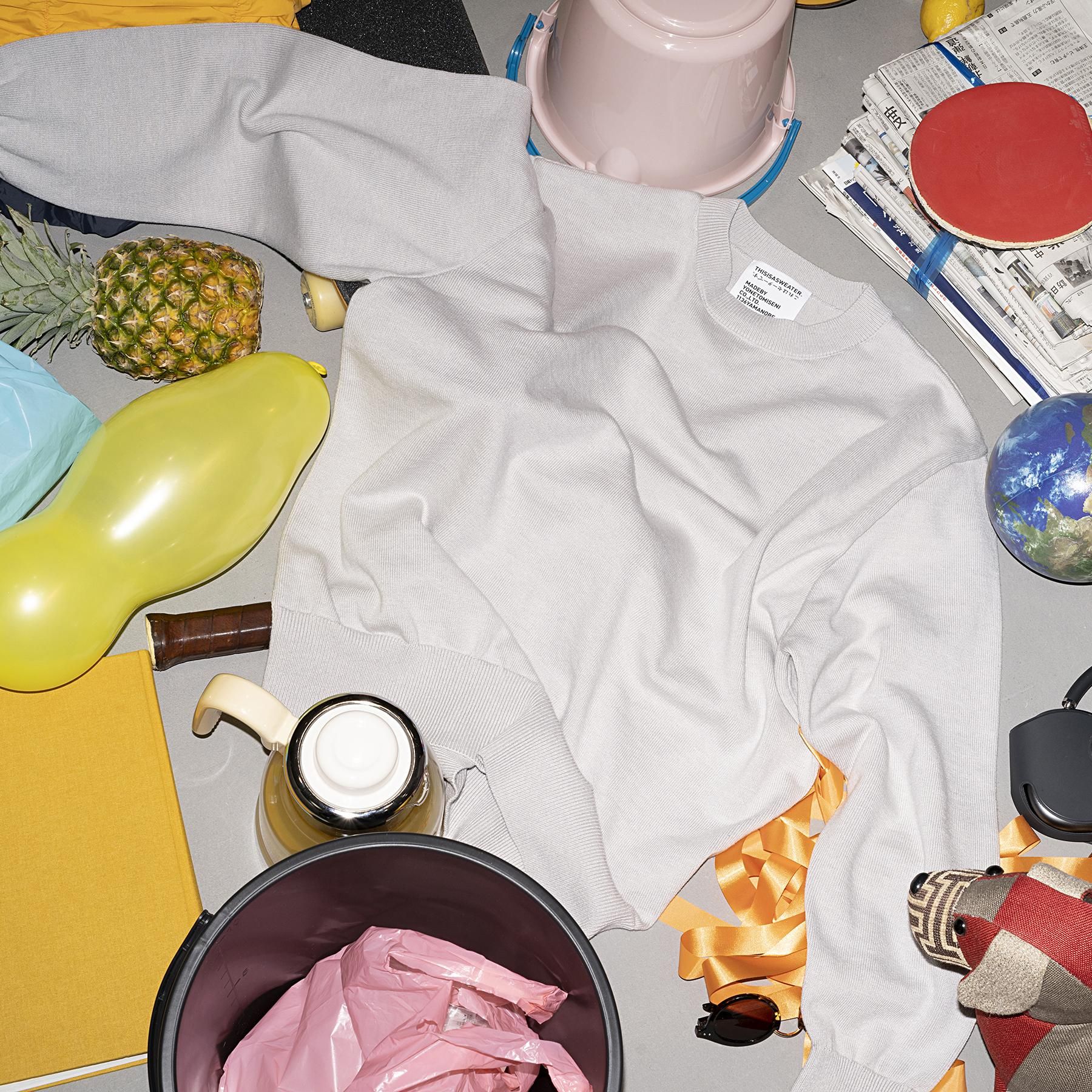 A3: A SWEATER IS FOR EVERYDAY. Pullover - GRAY - Yonetomi STORE