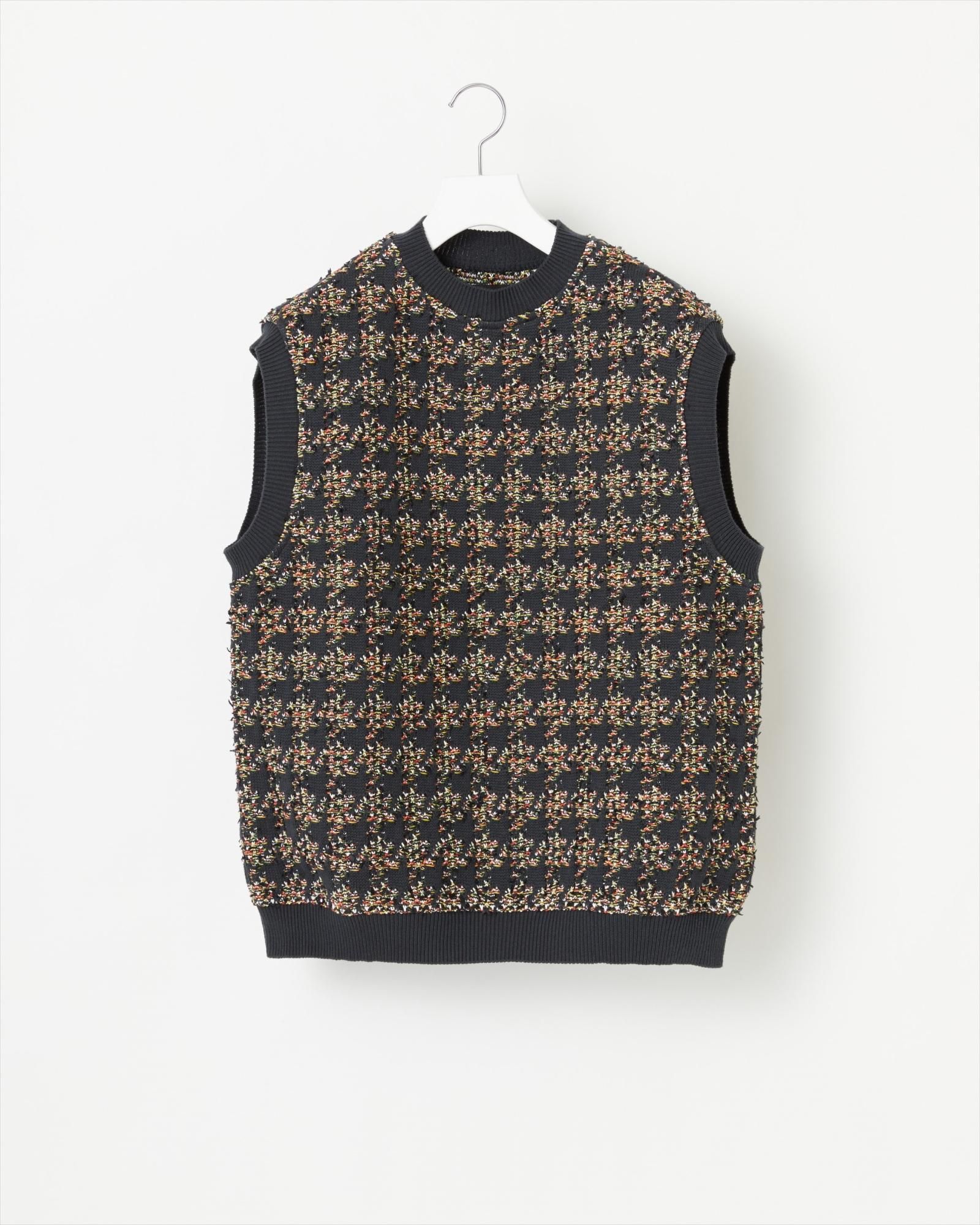 HOUNDSTOOTH TWEED VEST - Yonetomi STORE ONLINE｜ヨネトミストアオンライン