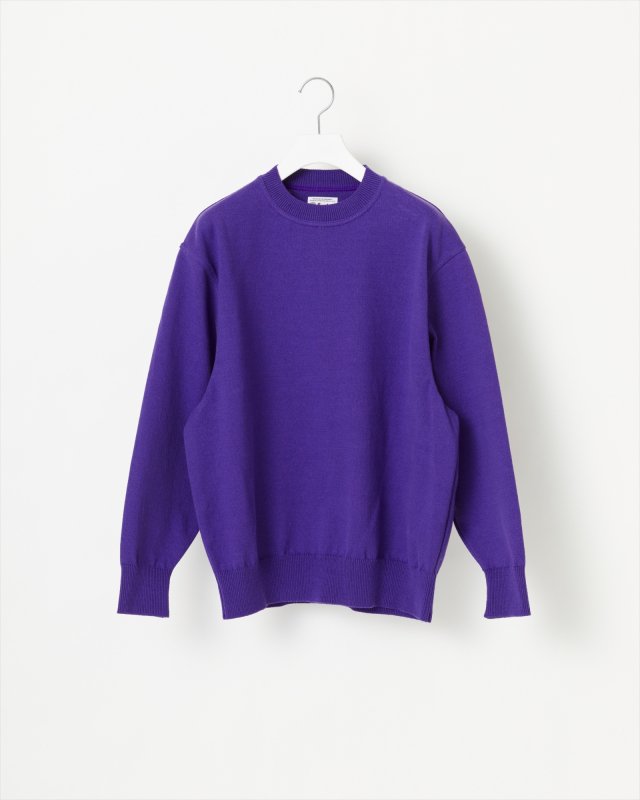 WAVE COTTON KNIT PULLOVER 〈SOLID〉