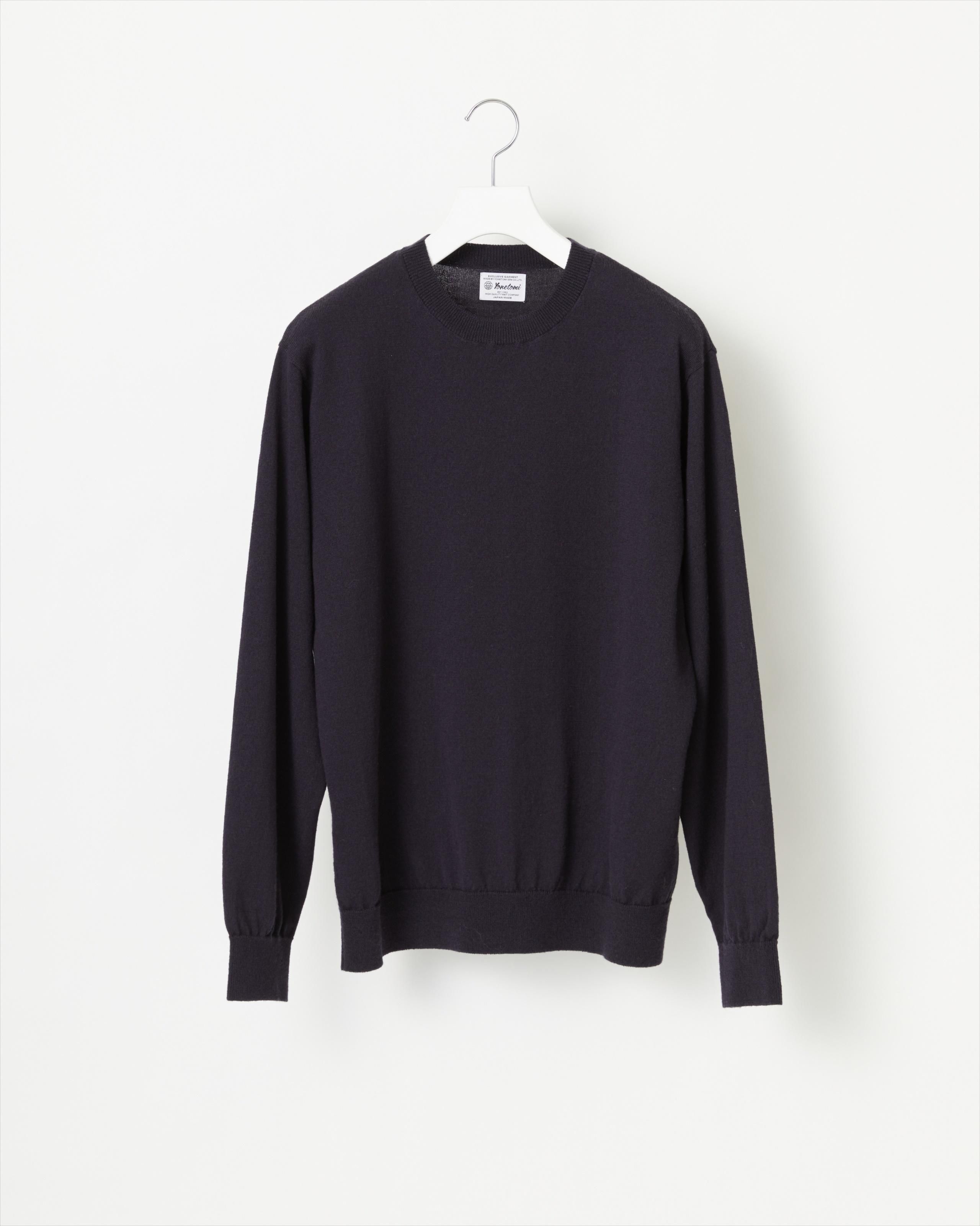 HIGH TWIST WOOL KNIT PULLOVER - Yonetomi STORE ONLINE|ヨネ HIGH TWIST WOOL KNIT PULLOVER - Yonetomi STORE ONLINE|ヨネ