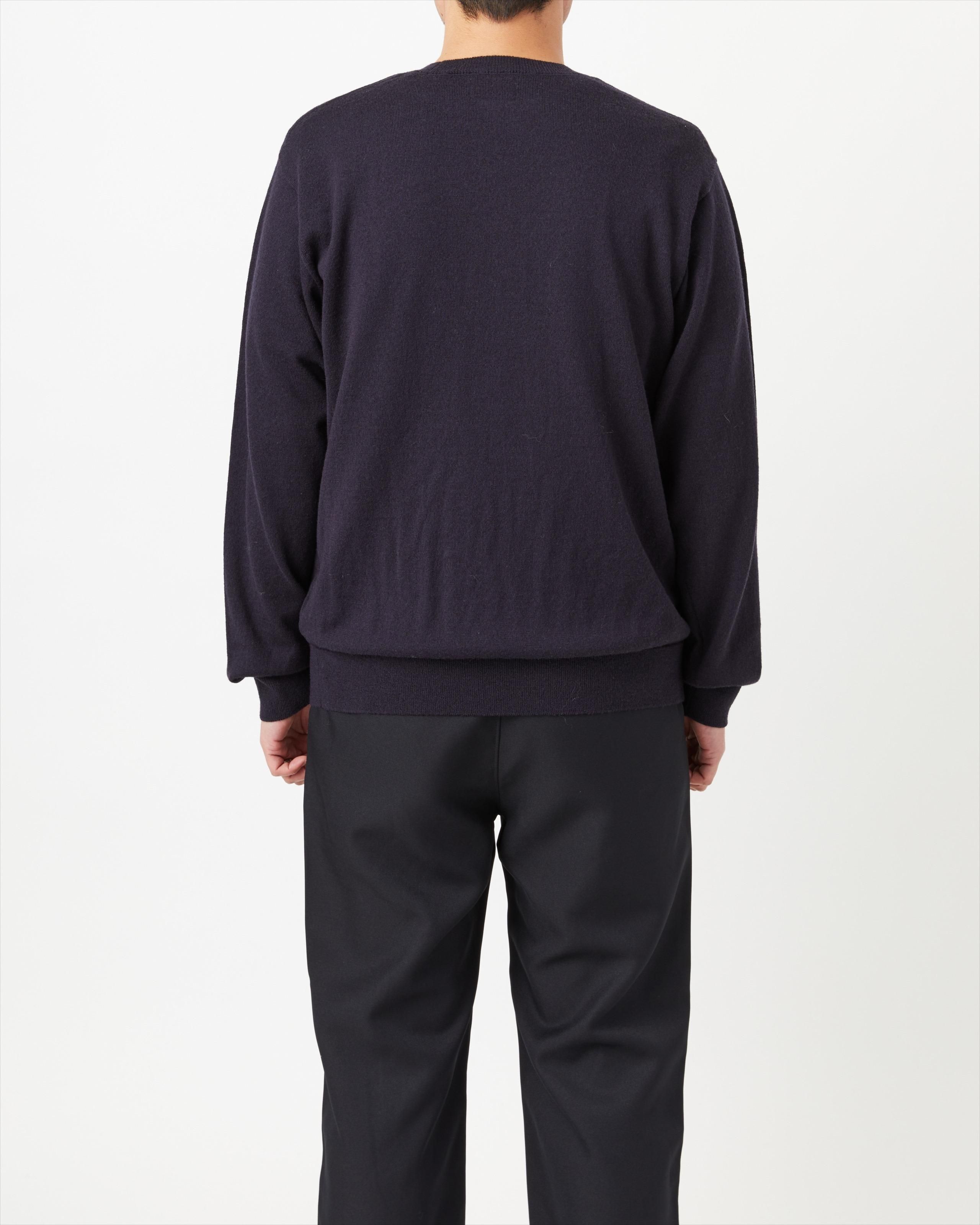 2023年 イレーヴ YLEVE  HIGH TWIST FINE WOOL KN P/O ハイツイスト ファインウール ニットプルオーバー 1/ブラック【2400014099355】 YLÈVE / HIGH TWIST SUMMER WOOL OXFORD Jacket & TROUSER – Chum!