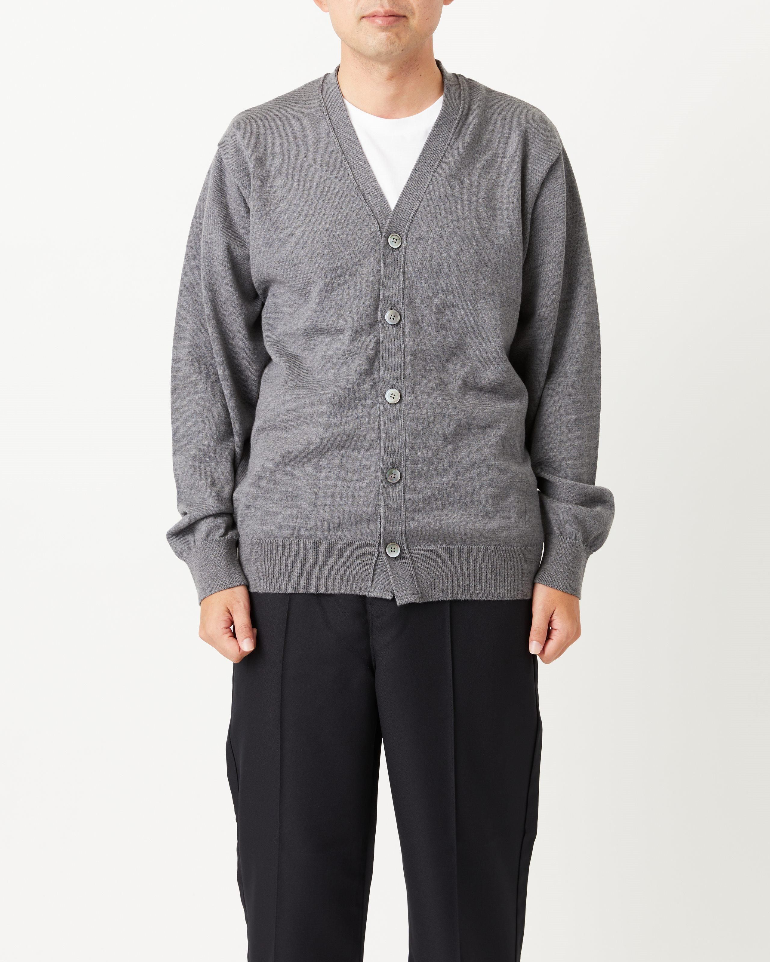 HIGH TWIST WOOL KNIT CARDIGAN - Yonetomi STORE ONLINE|ヨネ HIGH TWIST WOOL KNIT CARDIGAN - Yonetomi STORE ONLINE|ヨネ