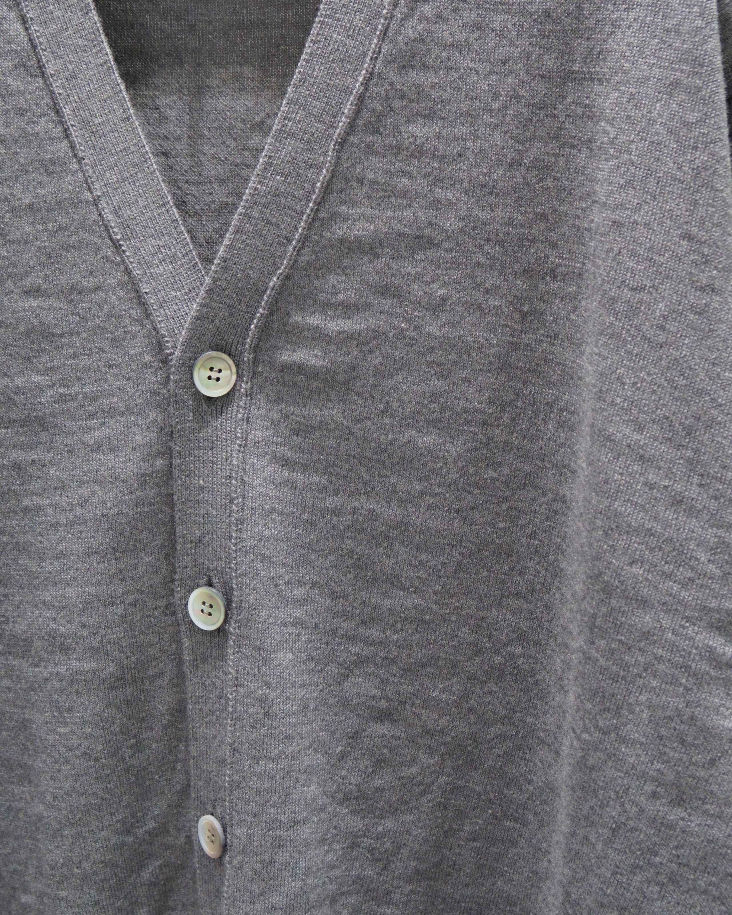 HIGH TWIST WOOL KNIT CARDIGAN - Yonetomi STORE ONLINE｜ヨネ