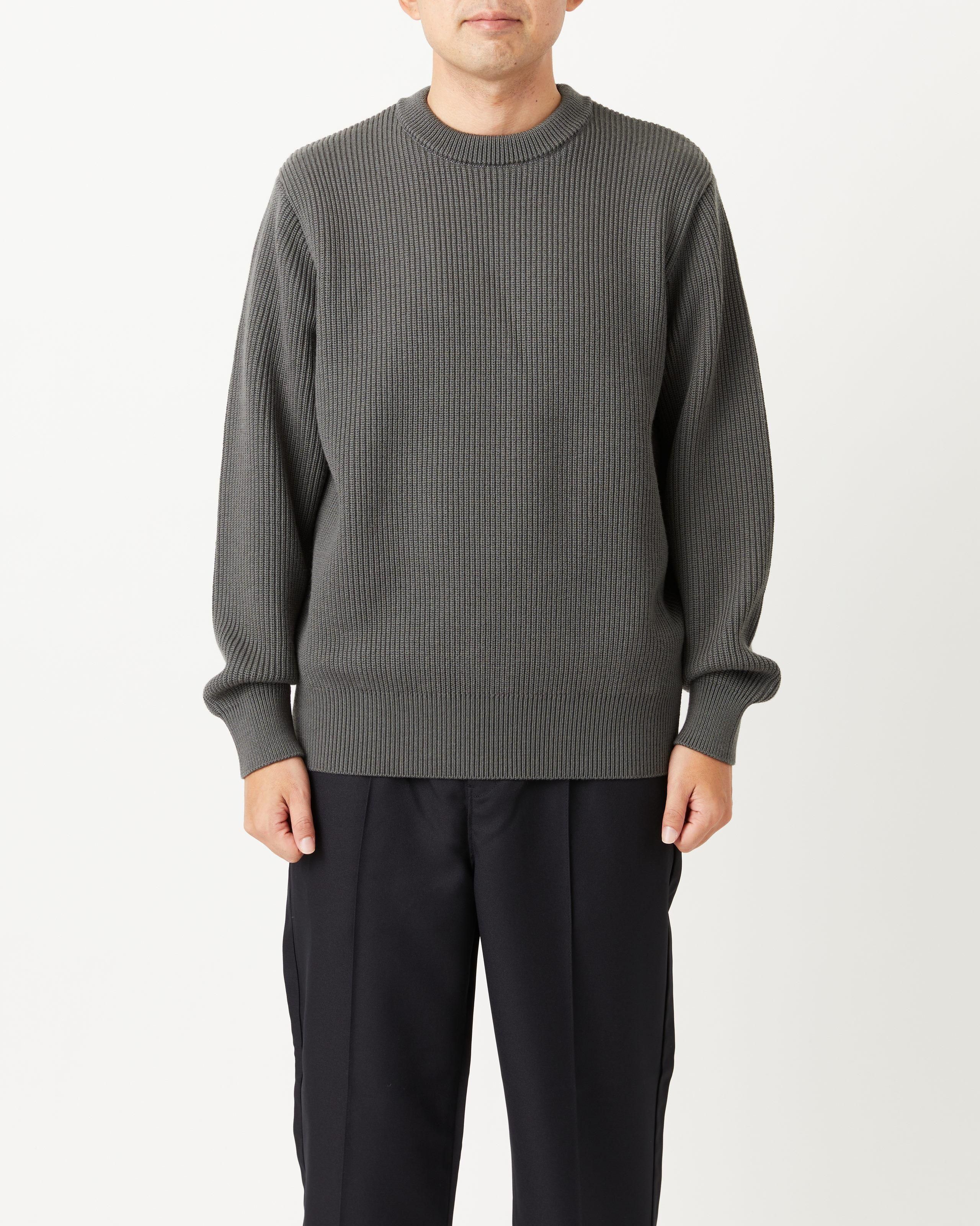 トップス Yonetomi EXTRA FINE WOOL RIB KNIT P/O EXTRA FINE WOOL RIB KNIT PULLOVER - Yonetomi STORE ONLINE
