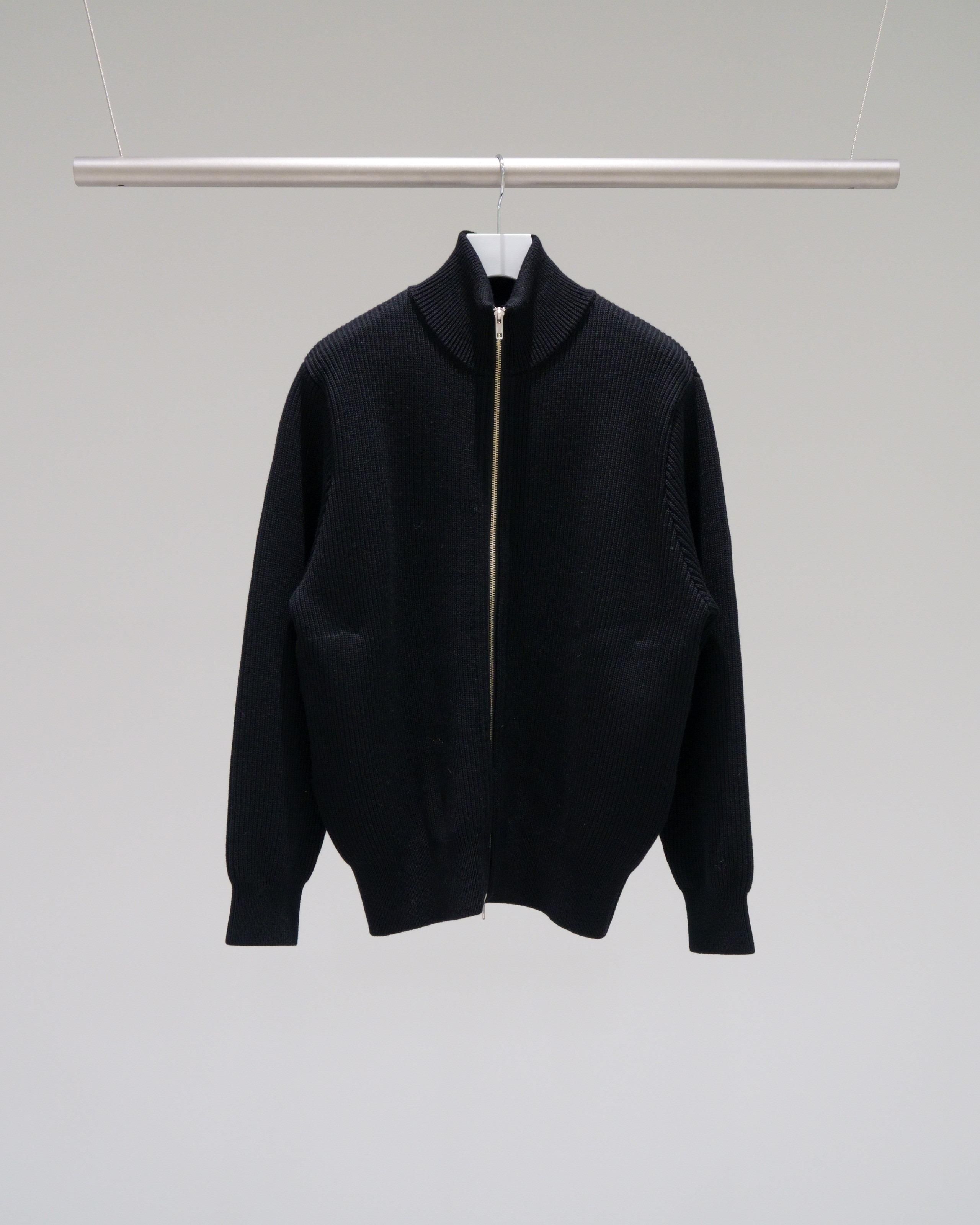 EX FINE WOOL RIB KNIT BLOUSON - Yonetomi STORE ONLINE|ヨネ EX FINE WOOL RIB KNIT BLOUSON - Yonetomi STORE ONLINE|ヨネ