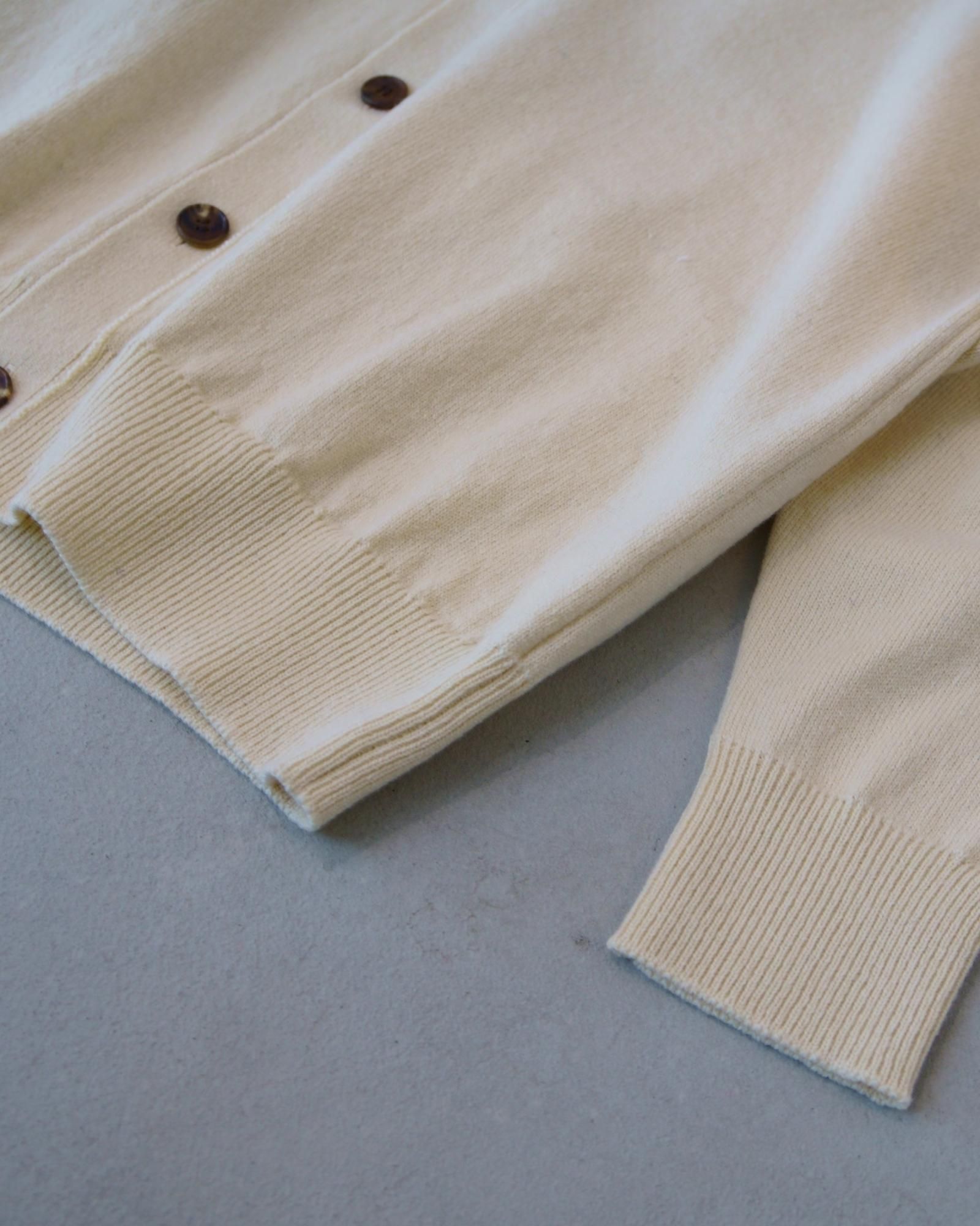 RIGID CASHMERE SWEATER Cardigan - RAW - Yonetomi STORE RIGID CASHMERE SWEATER Cardigan - RAW - Yonetomi STORE