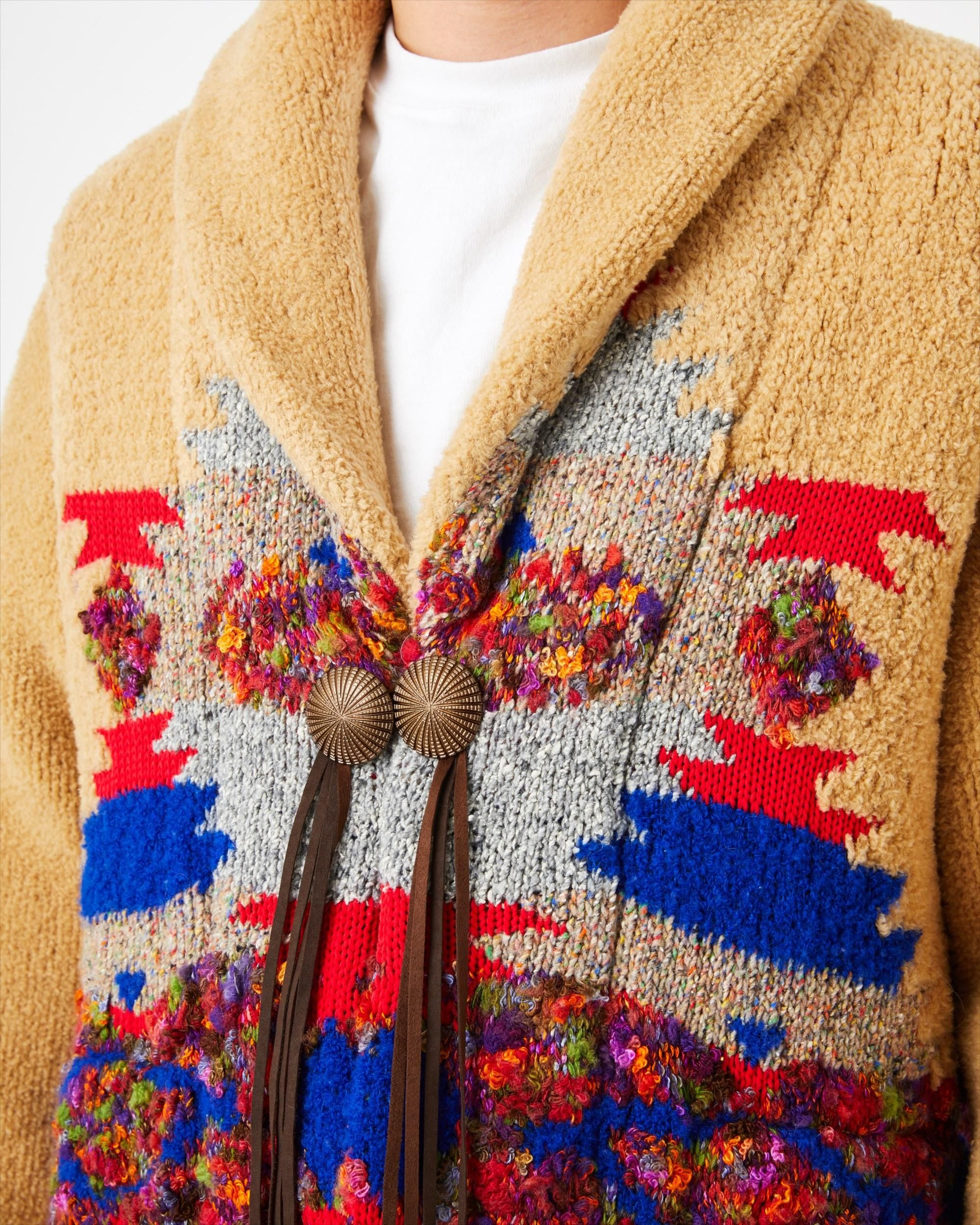 NATIVE JACQUARD COAT - Yonetomi STORE ONLINE｜ヨネトミストア