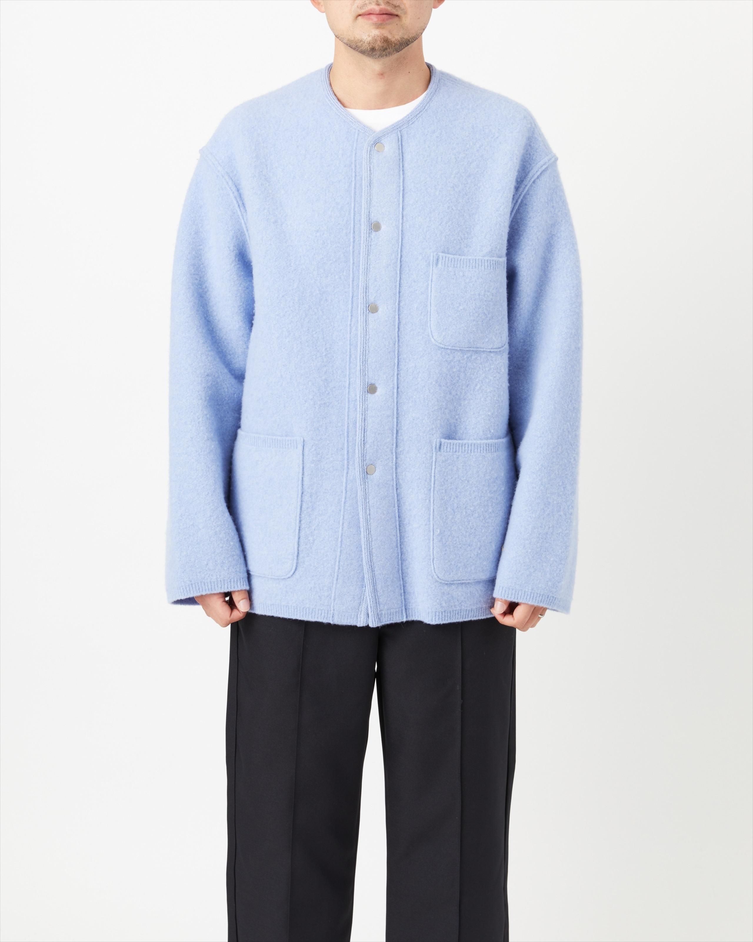 WOOL FELT KNIT JACKET - Yonetomi STORE ONLINE｜ヨネトミストア