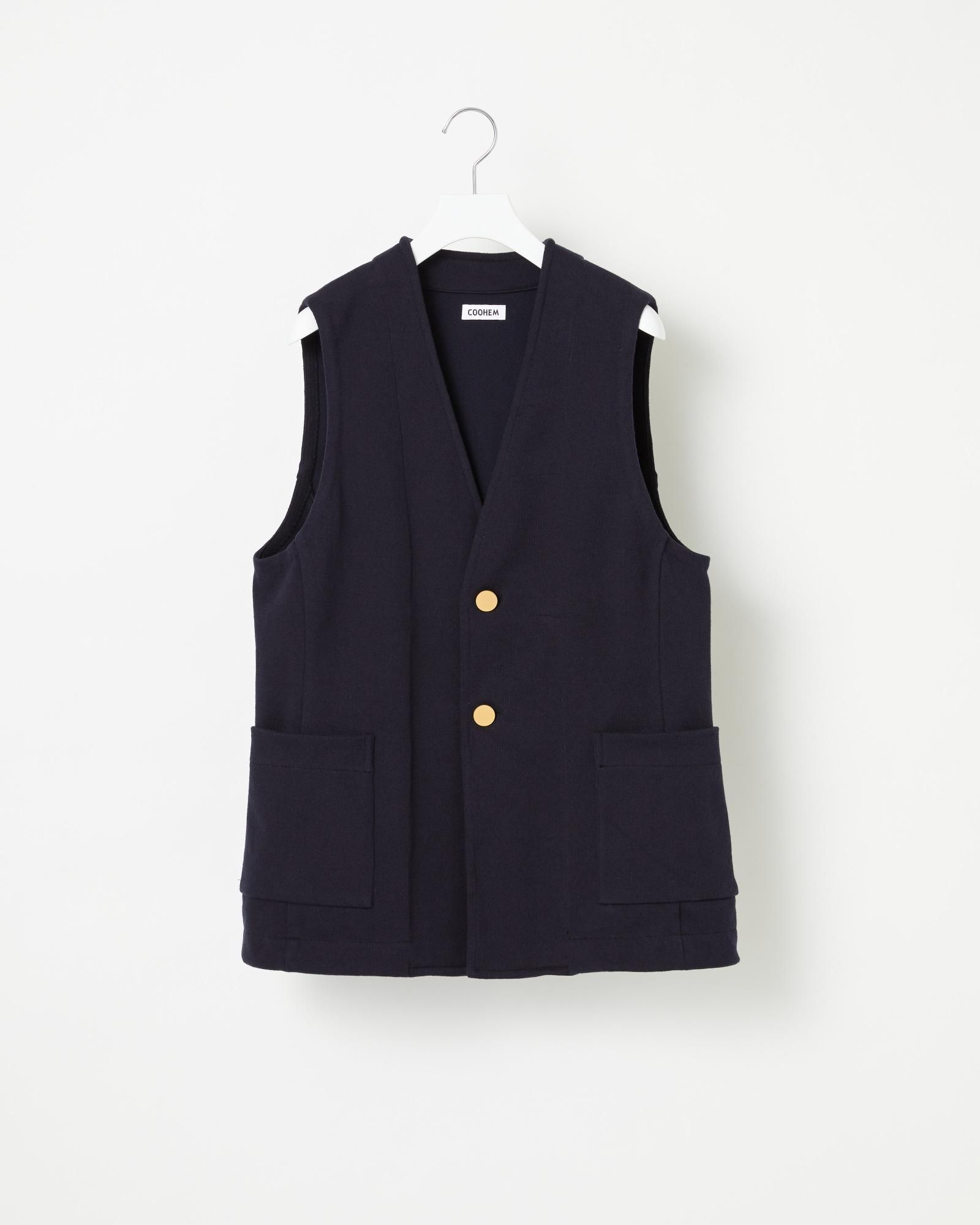 WAVE COTTON KNIT VEST - Yonetomi STORE ONLINE｜ヨネトミストア