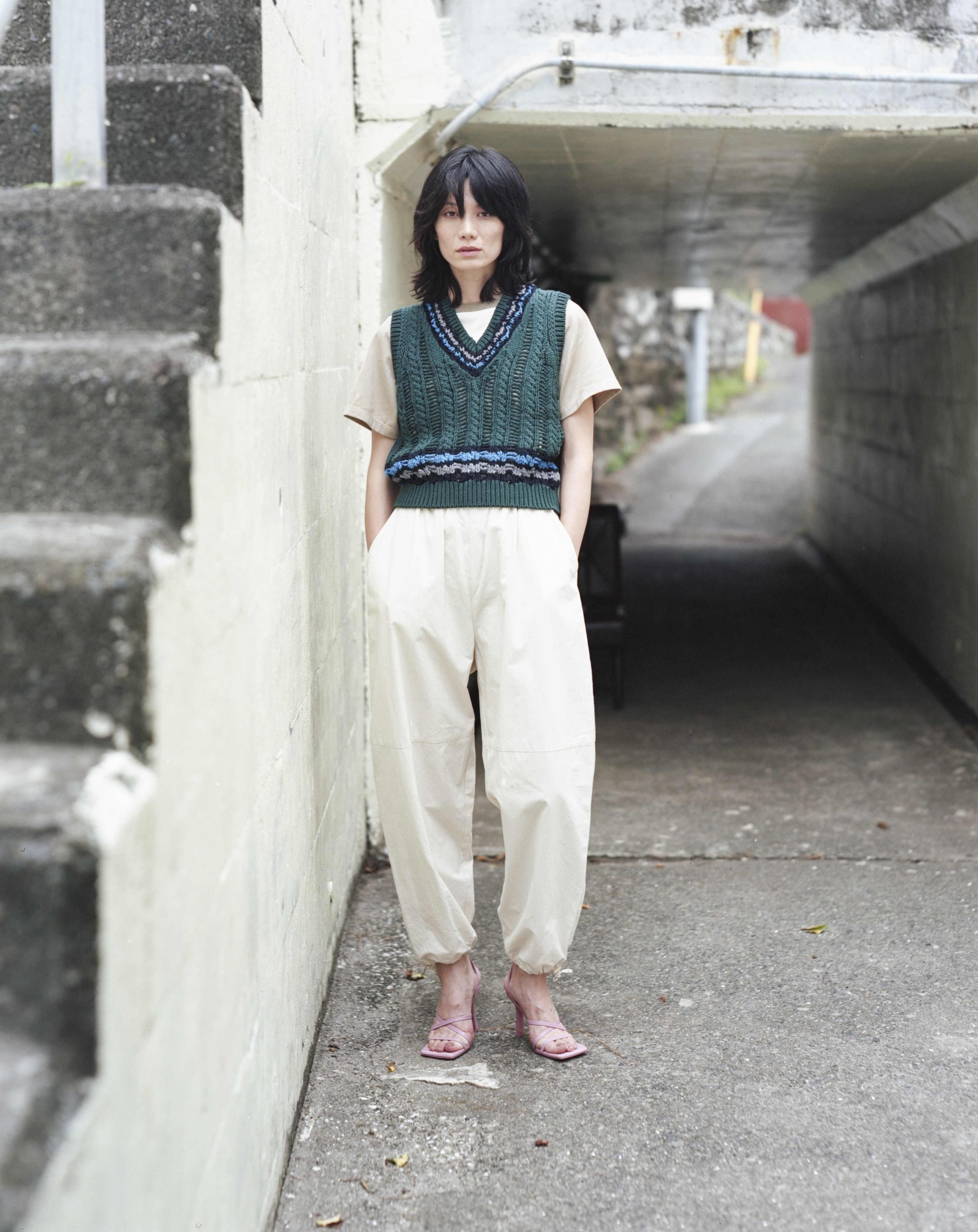 Coohem COOHEM (コーヘン) 13-252-012 SUMMER ARGYLE KNIT VEST