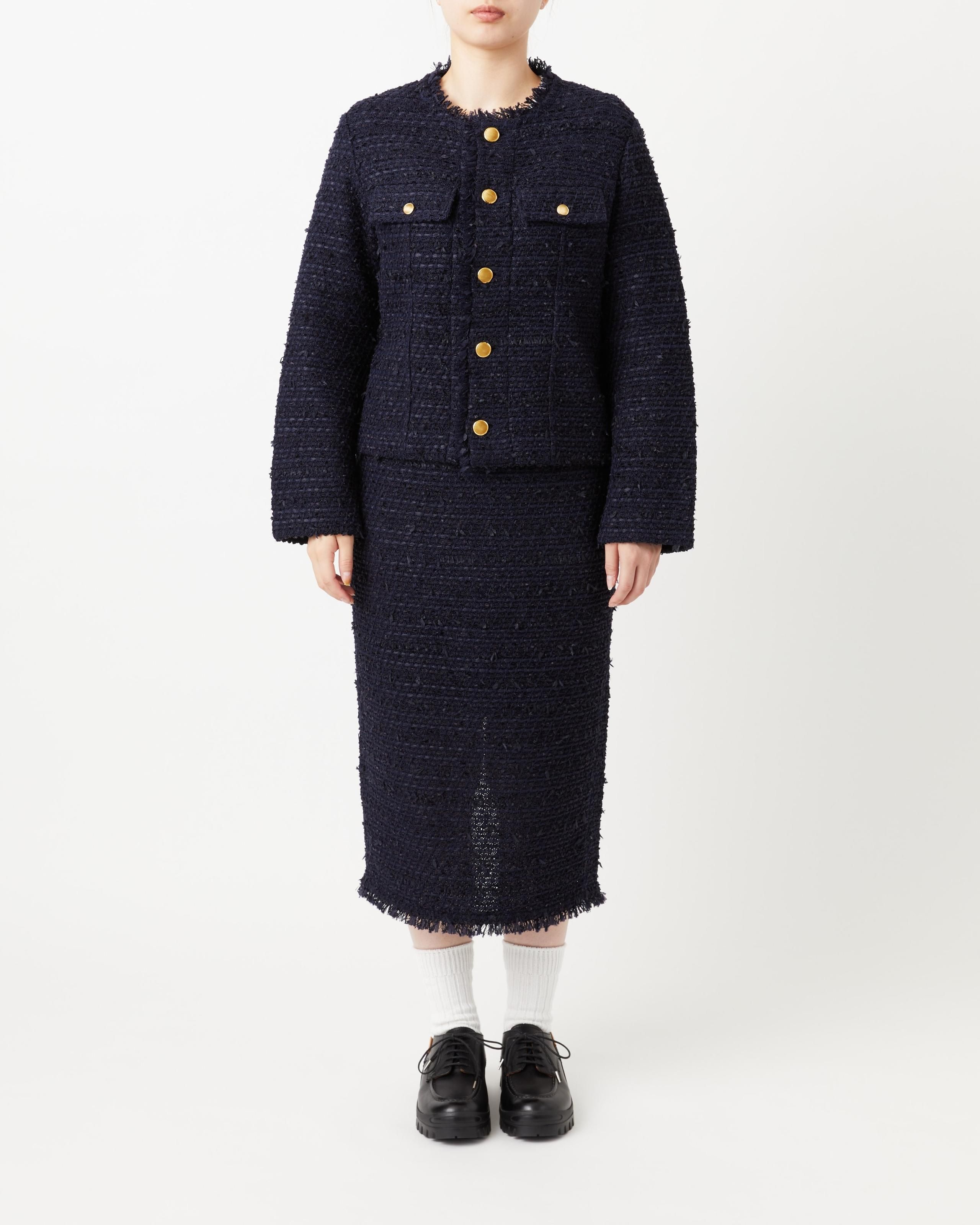 BASIC TWEED JACKET - Yonetomi STORE ONLINE｜ヨネトミストア