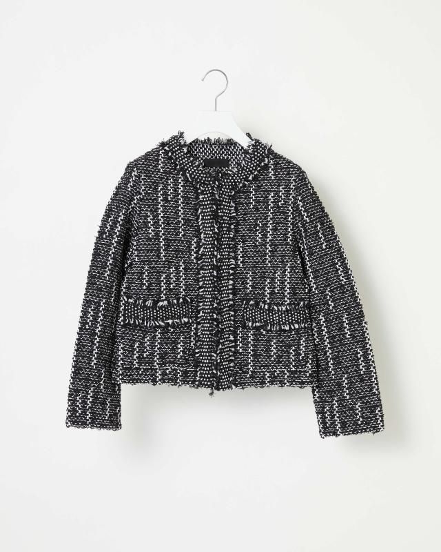 MONOCHROME TWEED JACKET - Yonetomi STORE ONLINE|ヨネトミ MONOCHROME TWEED JACKET - Yonetomi STORE ONLINE|ヨネトミ