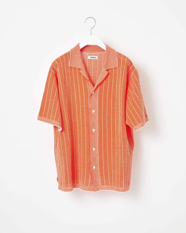 a-ya 様 ♡Check ＆ STRIPE COTTON STRIPE KNIT SHIRT - Yonetomi STORE ONLINE｜ヨネトミ
