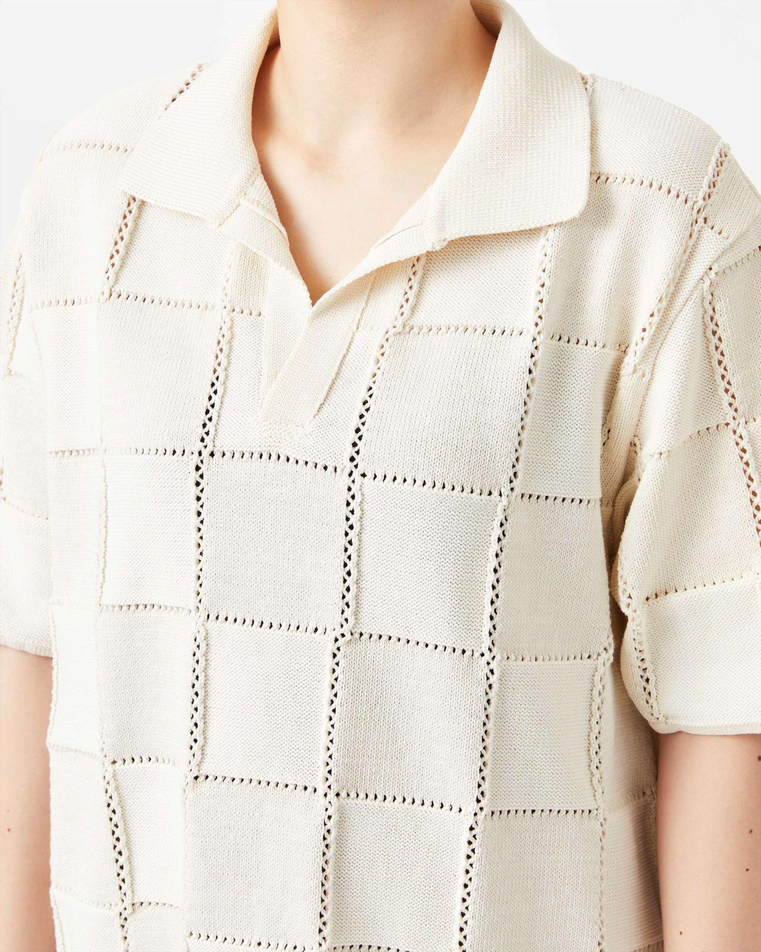 LINKS CHECK KNIT PULLOVER - Yonetomi STORE ONLINE｜ヨネトミ