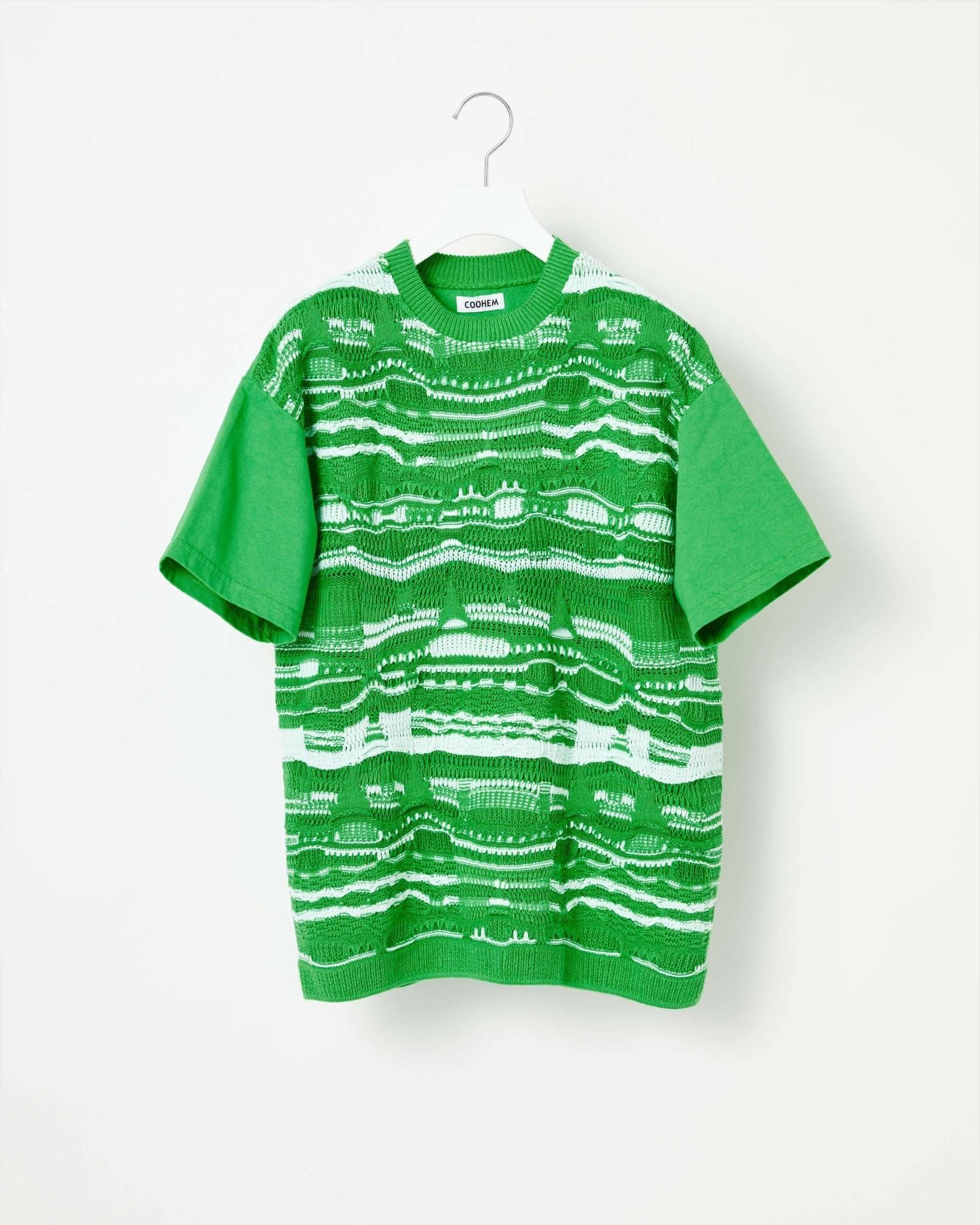GARMENT DYED 3D KNIT T-SHIRT - Yonetomi STORE ONLINE｜ヨネ