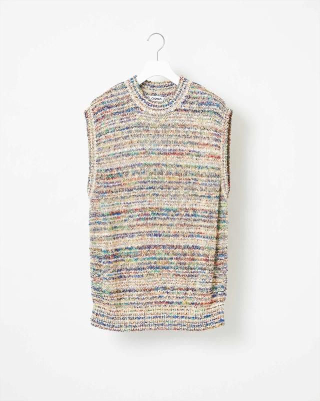 KOHEN MULTI BORDER KNIT VEST