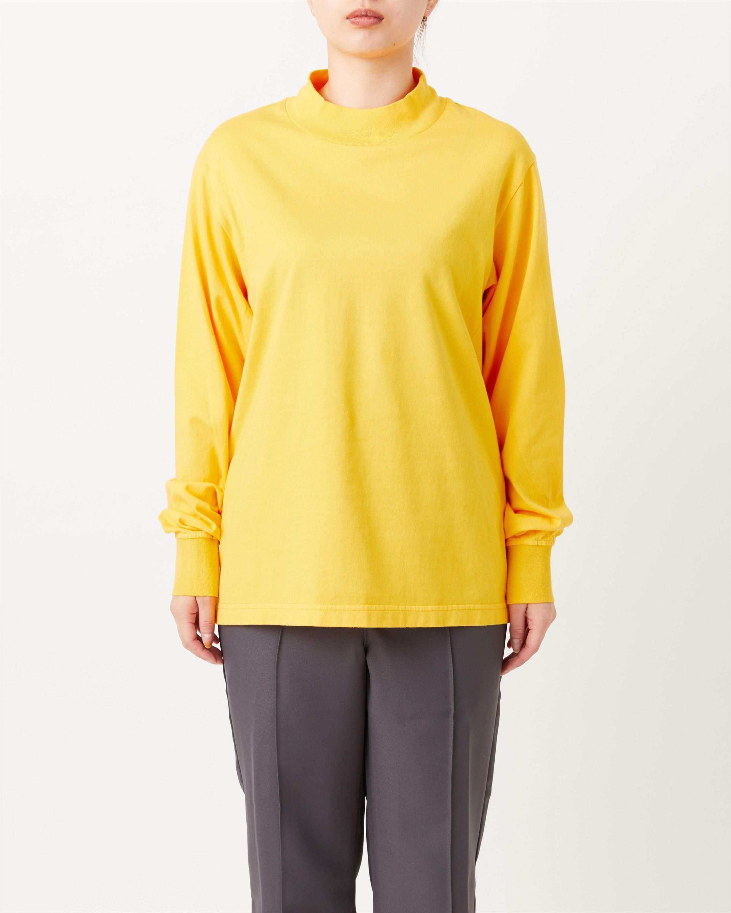 NEW BASIC GARMENT DYED T-SHIRT〈MOCK NECK〉 - Yonetomi STORE