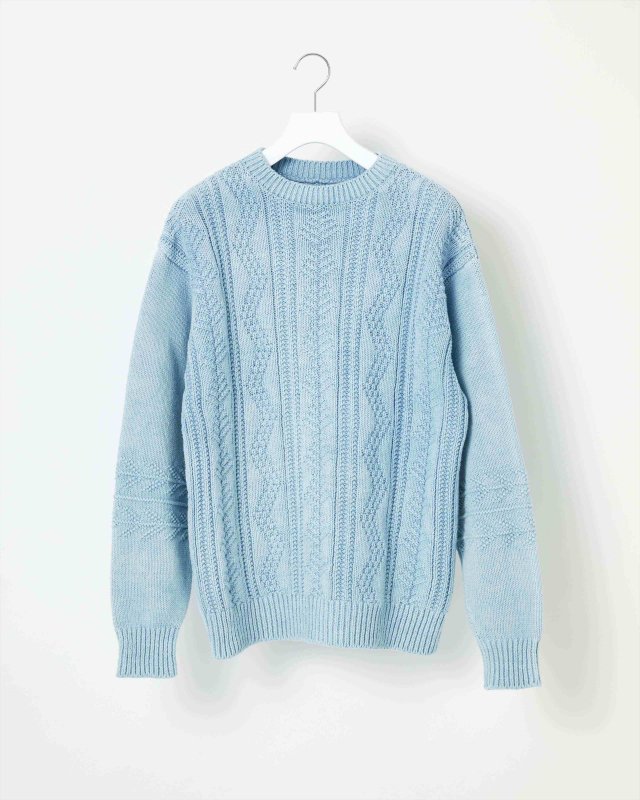YonetomiWatanabe's RECYCLED COTTON GUERNSEY SWEATER PULLOVER