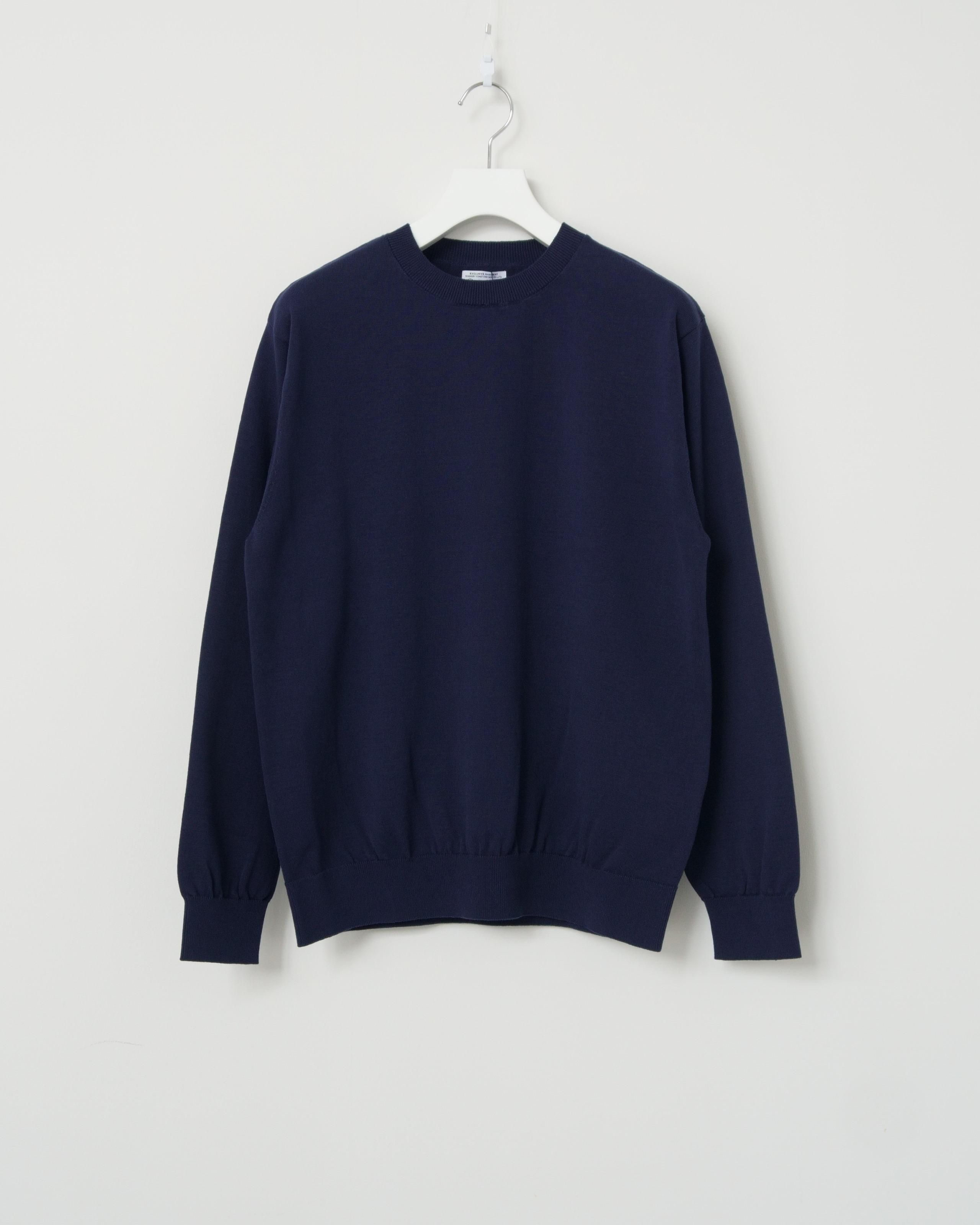 HIGH TWIST COTTON KNIT PULLOVER - Yonetomi STORE ONLINE HIGH TWIST COTTON KNIT PULLOVER - Yonetomi STORE ONLINE