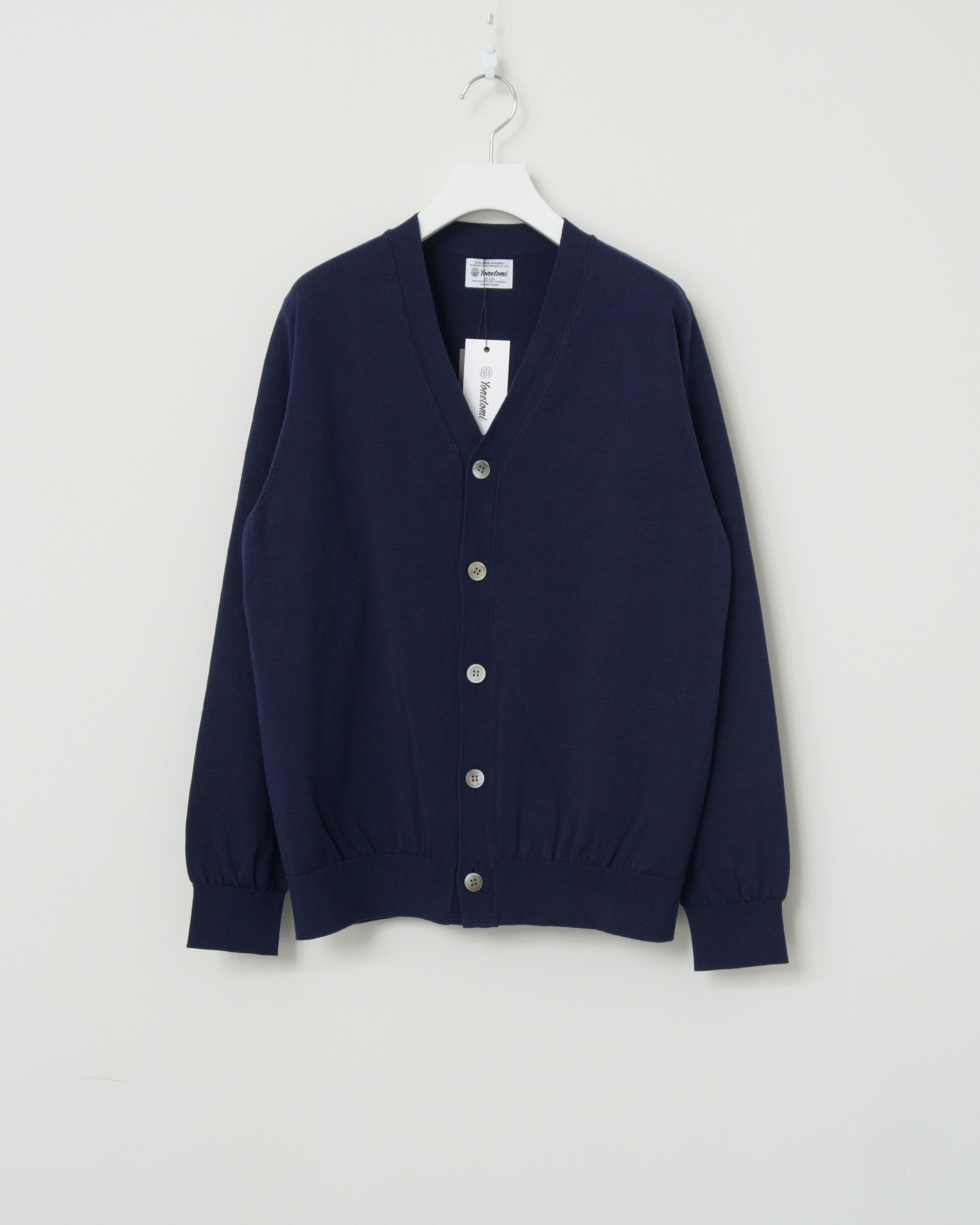HIGH TWIST COTTON KNIT CARDIGAN - Yonetomi STORE ONLINE HIGH TWIST COTTON KNIT CARDIGAN - Yonetomi STORE ONLINE