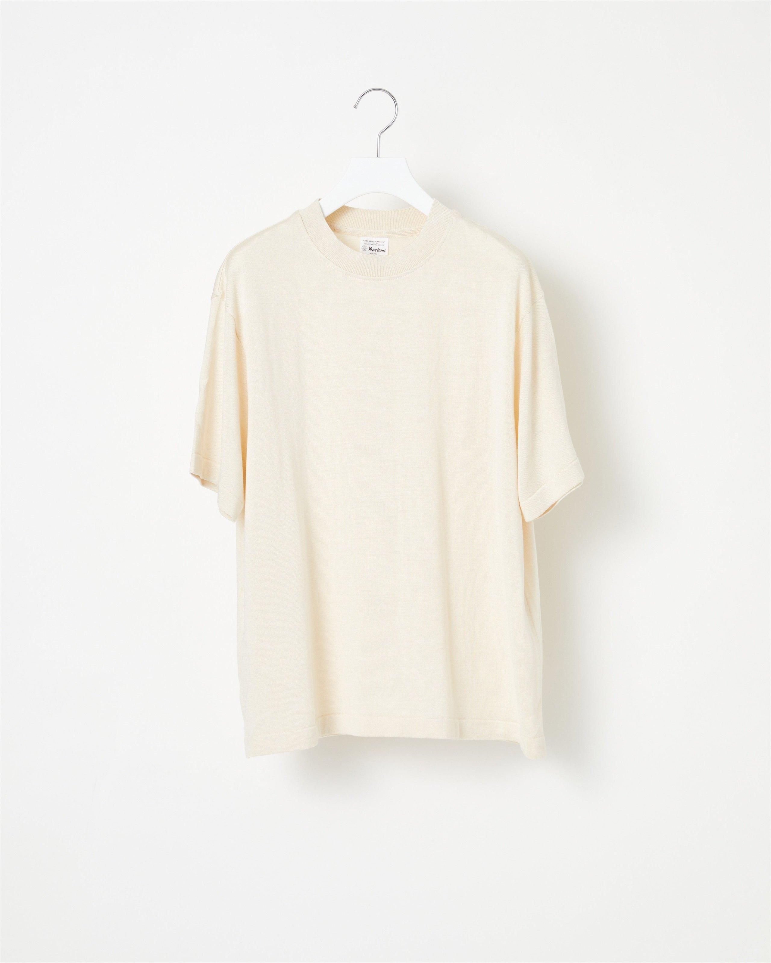 SILK KNIT TEE〈SHORT SLEEVE〉 - Yonetomi STORE ONLINE｜ヨネ