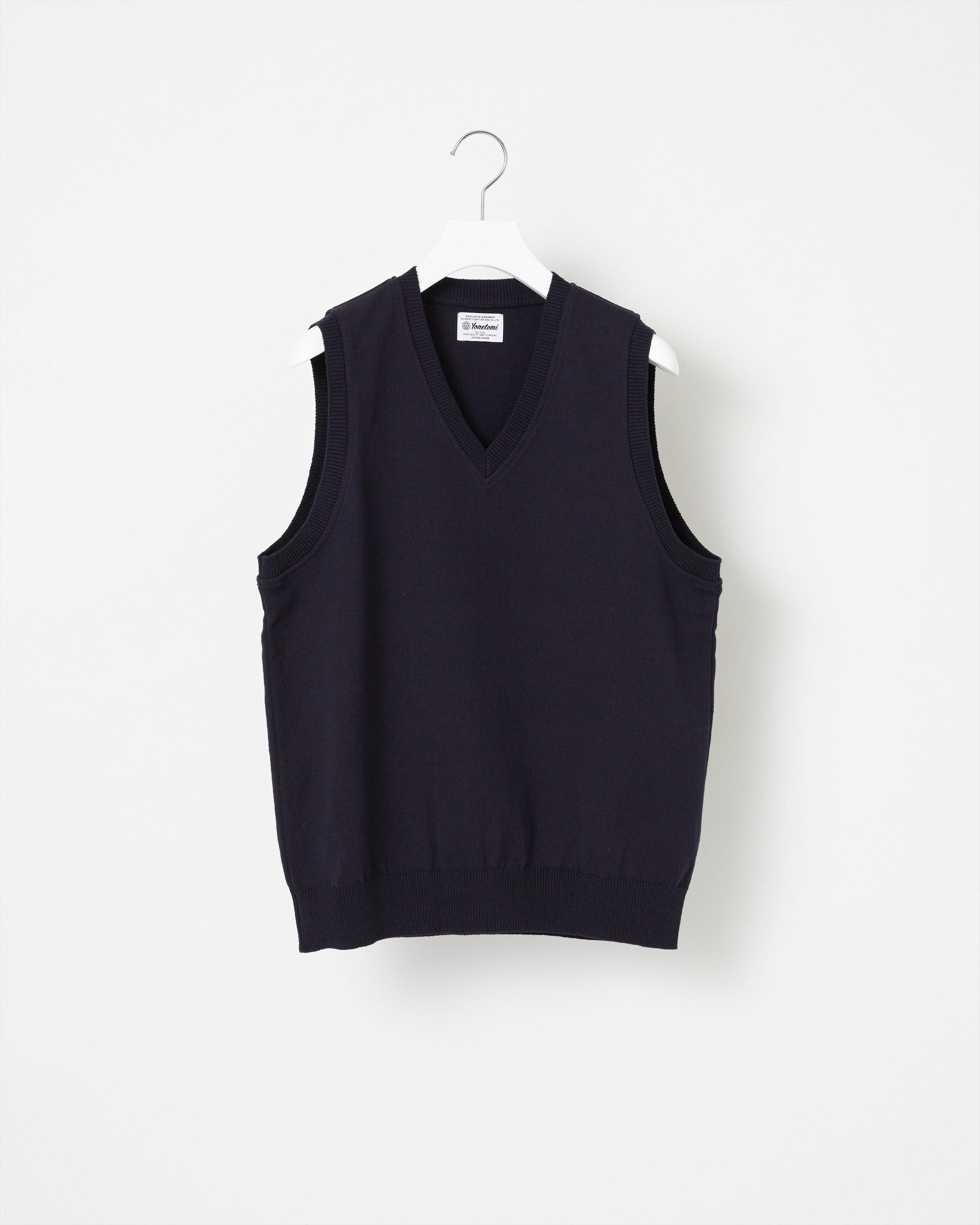WAVE COTTON KNIT VEST - Yonetomi STORE ONLINE|ヨネトミ WAVE COTTON KNIT VEST - Yonetomi STORE ONLINE|ヨネトミ