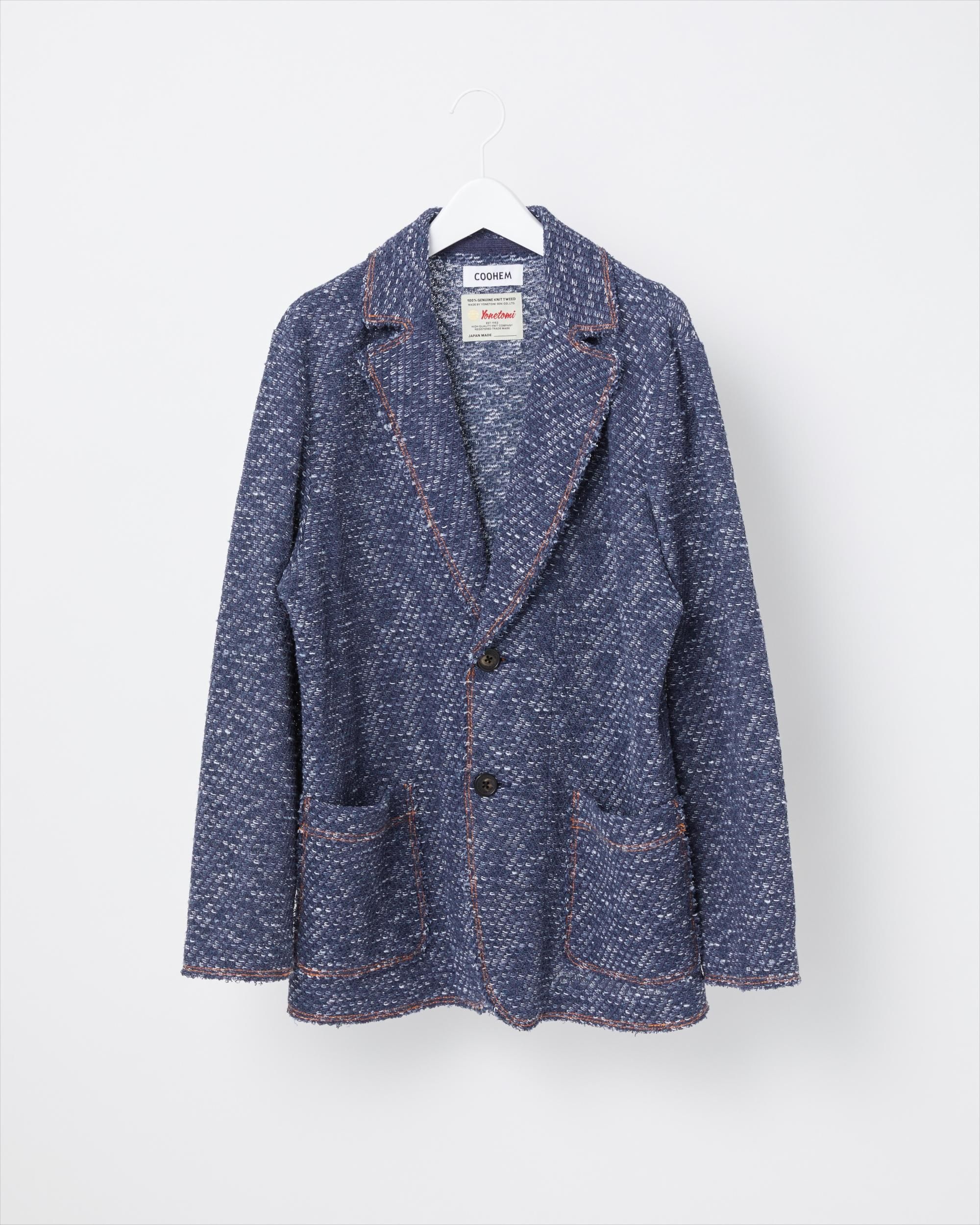 コーヘン coohem ヨネトミ ツイードジャケット COOHEM ARCHIVE_DENIM TWEED JACKET 〈MEN〉 - Yonetomi STORE