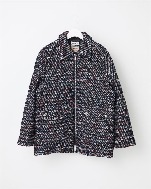 COOHEM ARCHIVE_VELVET TWEED DOWN JACKETMEN