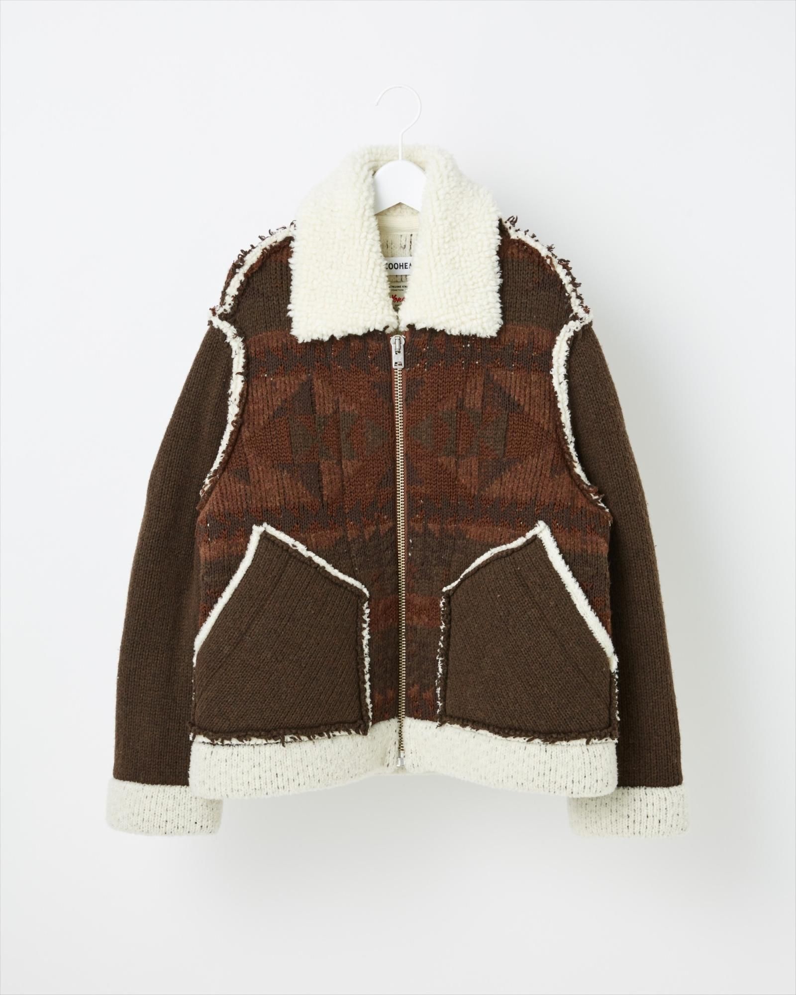 希少✨Coohem YONETOMI MTN NATIVE JQD JACKET COOHEM ARCHIVE_MOUTON NATIVE JACQUARD JACKET〈UNISEX