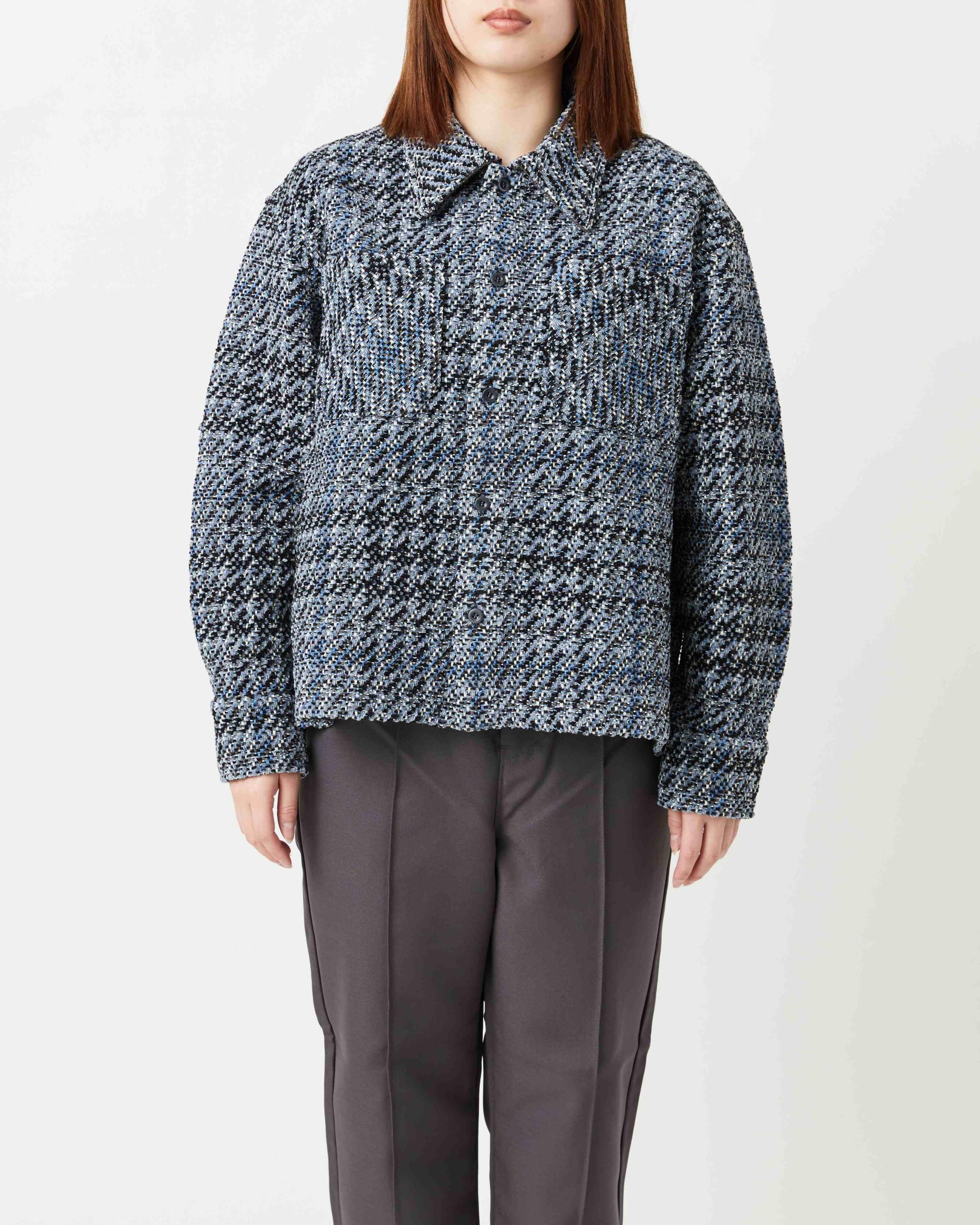 VELVET CHECK TWEED JACKET - Yonetomi STORE ONLINE｜ヨネトミストア