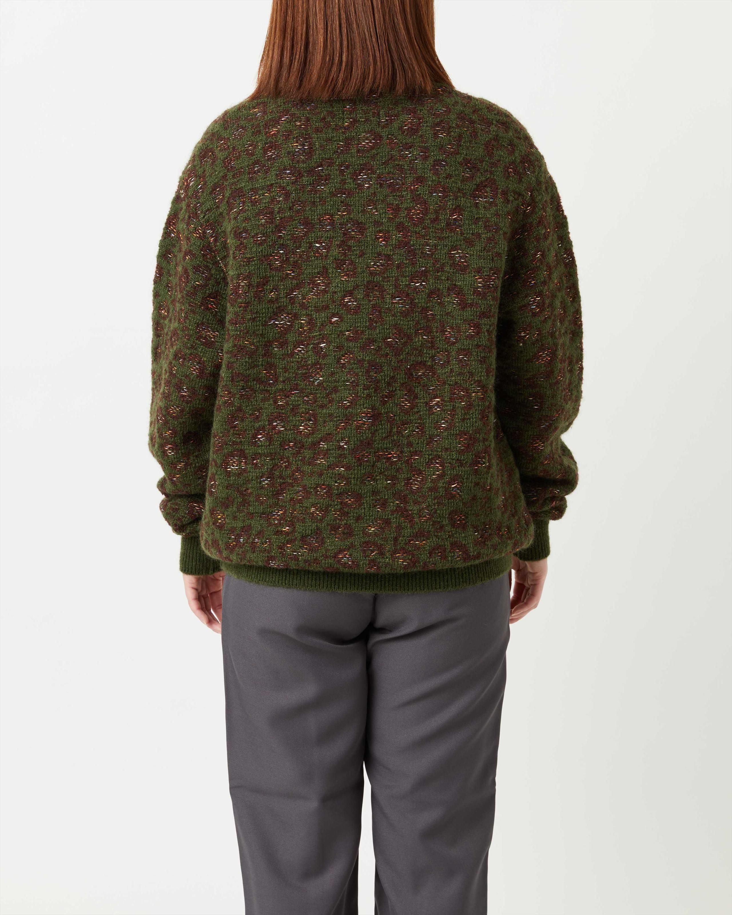 MOHAIR LEOPARD JACQUARD CARDIGAN - Yonetomi STORE ONLINE