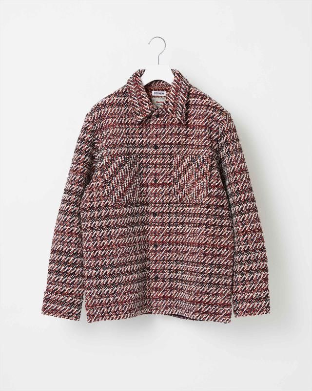 VELVET CHECK TWEED JACKET