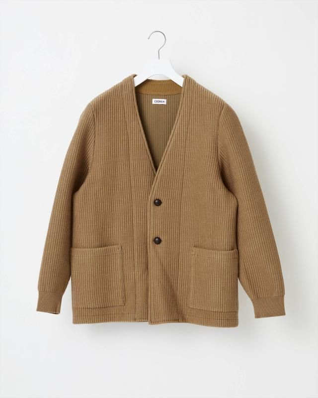 KNIT CORDUROY BLAZER CARDIGAN