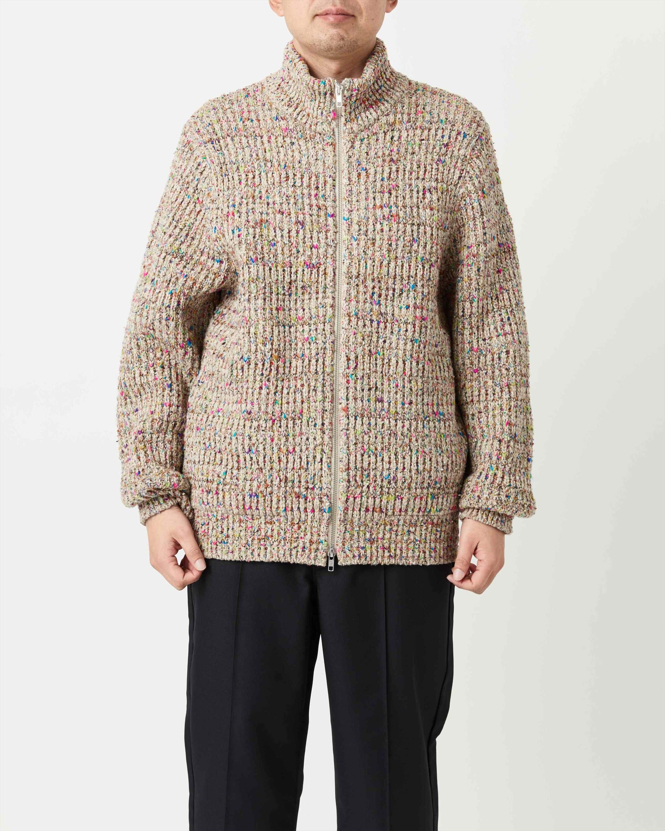 KOUHEN AZE KNIT BLOUSON - Yonetomi STORE ONLINE｜ヨネトミストア