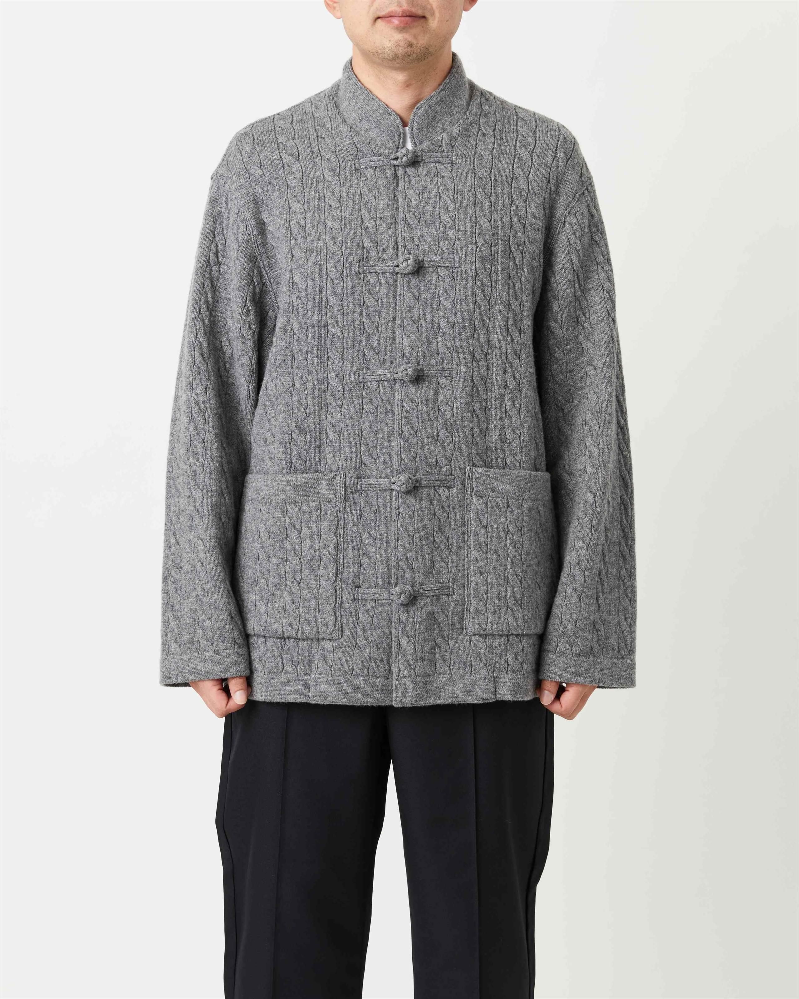 CABLE CHINESE JACKET - Yonetomi STORE ONLINE｜ヨネトミストア