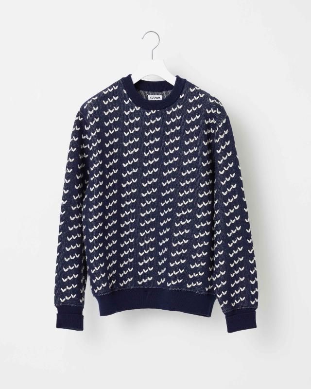 BIG BIRD'S EYE KNIT PULLOVER