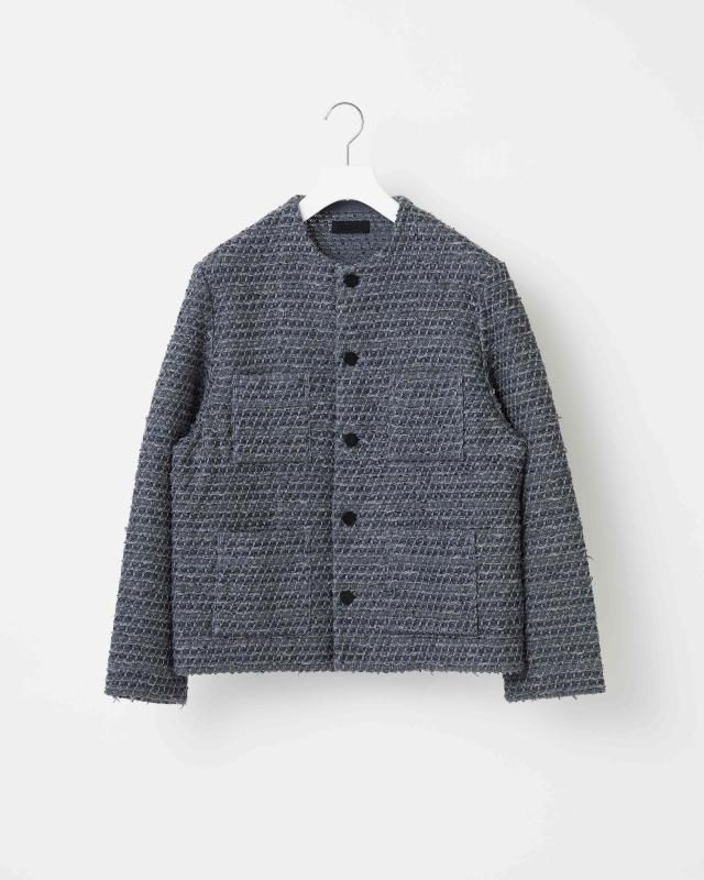VELVET CHECK TWEED JACKET - Yonetomi STORE ONLINE|ヨネトミ VELVET CHECK TWEED JACKET - Yonetomi STORE ONLINE|ヨネトミ