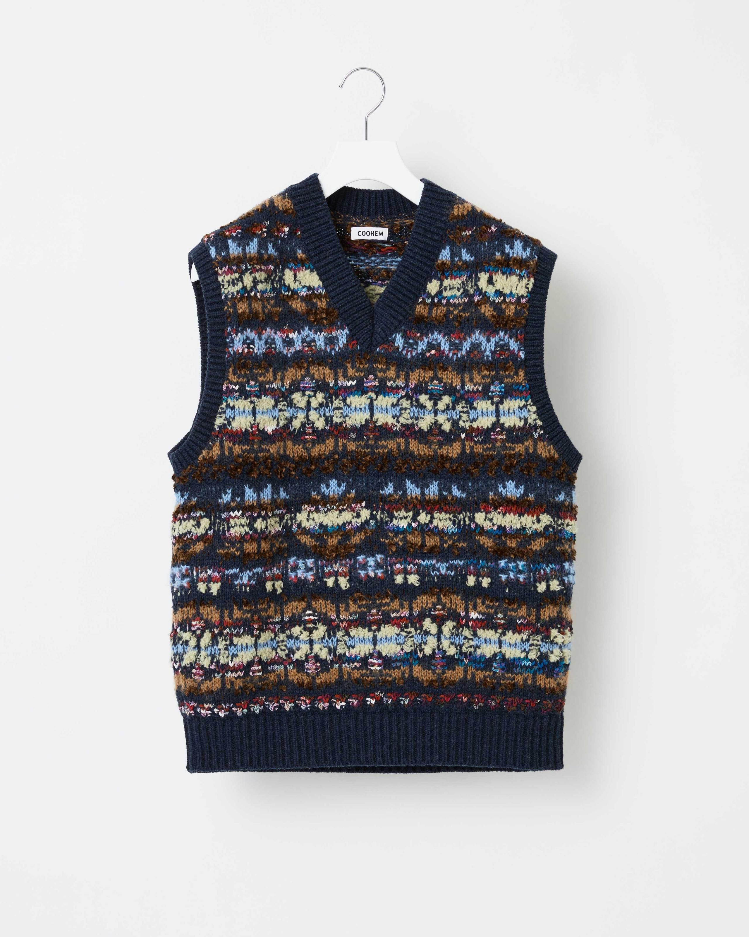 COOHEM ニットベスト 楽天市場】【COOHEM】 WOOL FREECE TILDEN KNIT VT コーヘン