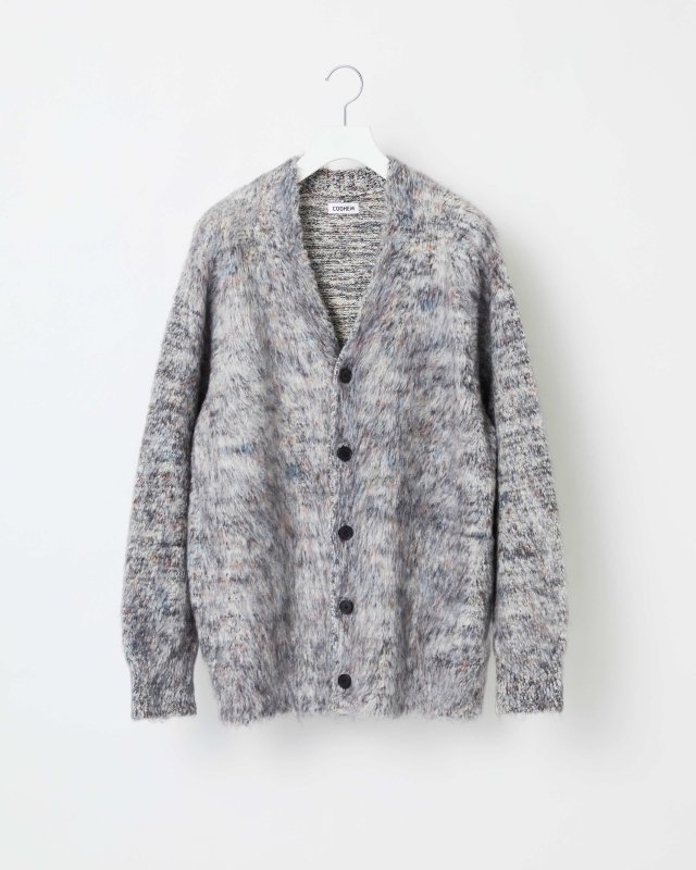 KOUHEN SHAGGY DOG KNIT CARDIGAN