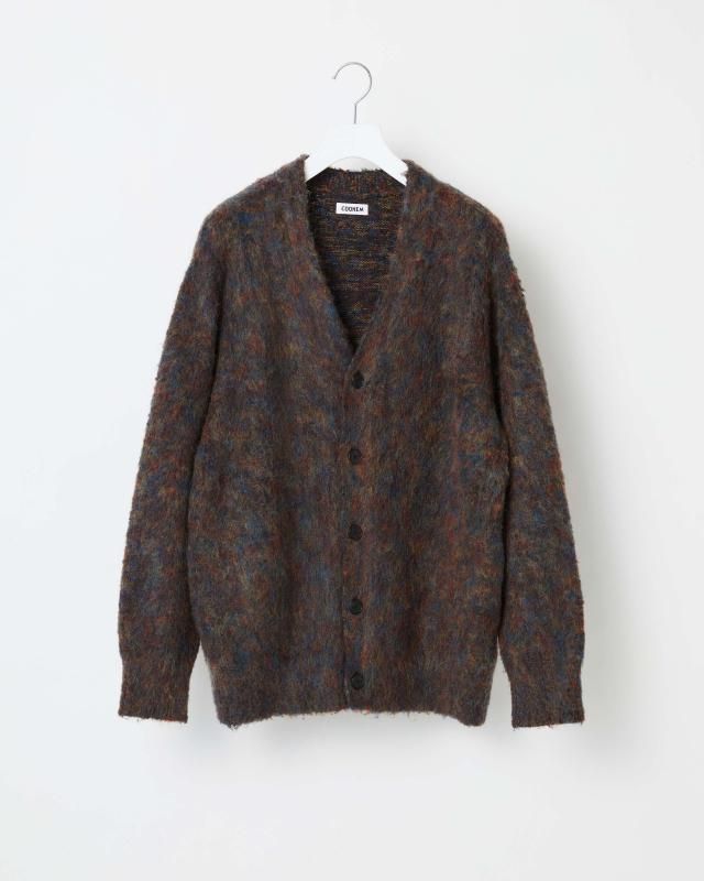 KOUHEN SHAGGY KNIT CARDIGAN