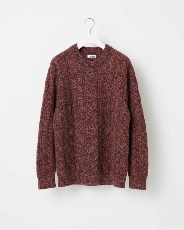COLOR MIX CASHMERE PULLOVER