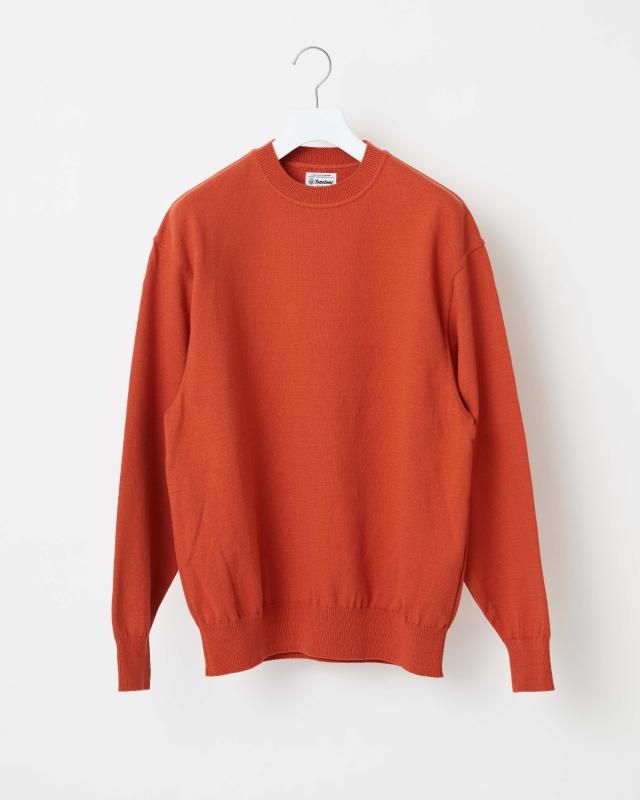 WAVE COTTON KNIT PULLOVERSOLID