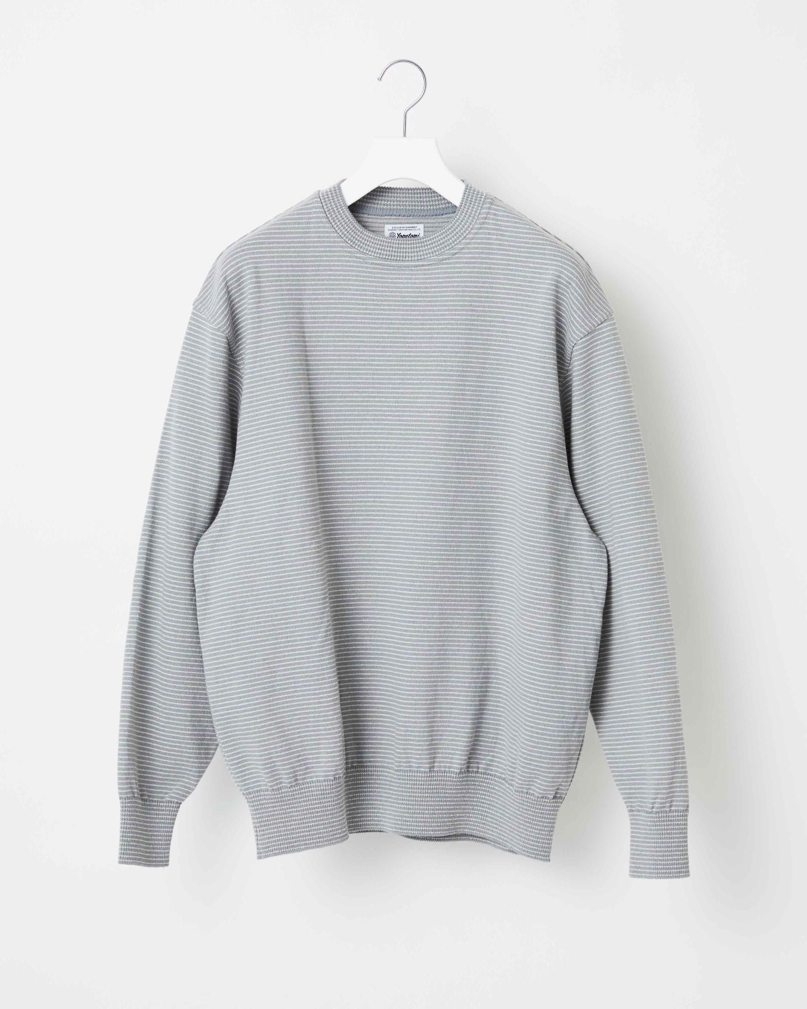 WAVE COTTON KNIT PULLOVER〈BORDER〉 - Yonetomi STORE ONLINE|ヨネトミストアオンライン WAVE COTTON KNIT PULLOVER〈BORDER〉 - Yonetomi STORE ONLINE|ヨネトミストアオンライン