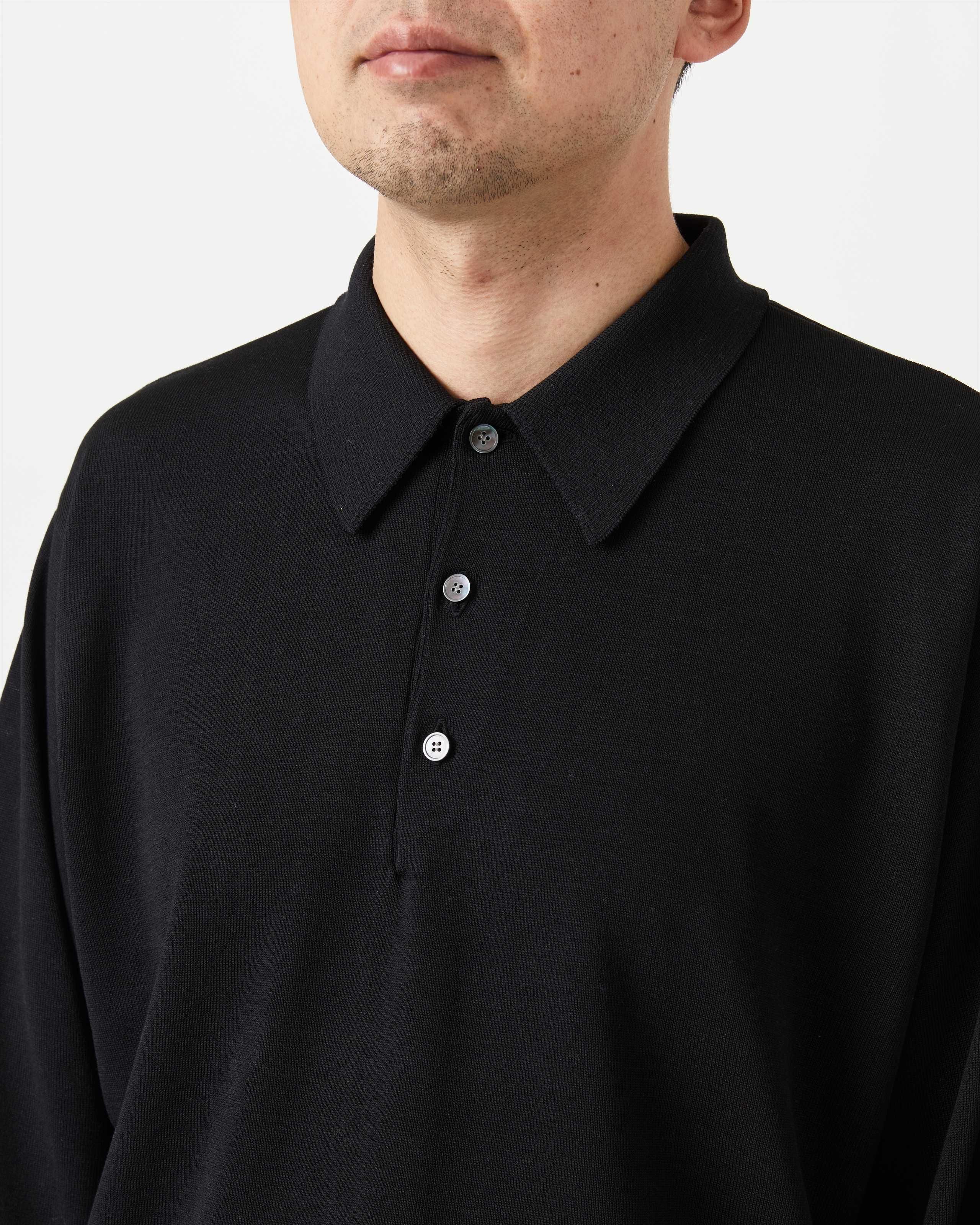SILK KNIT POLO - Yonetomi STORE ONLINE｜ヨネトミストアオンライン