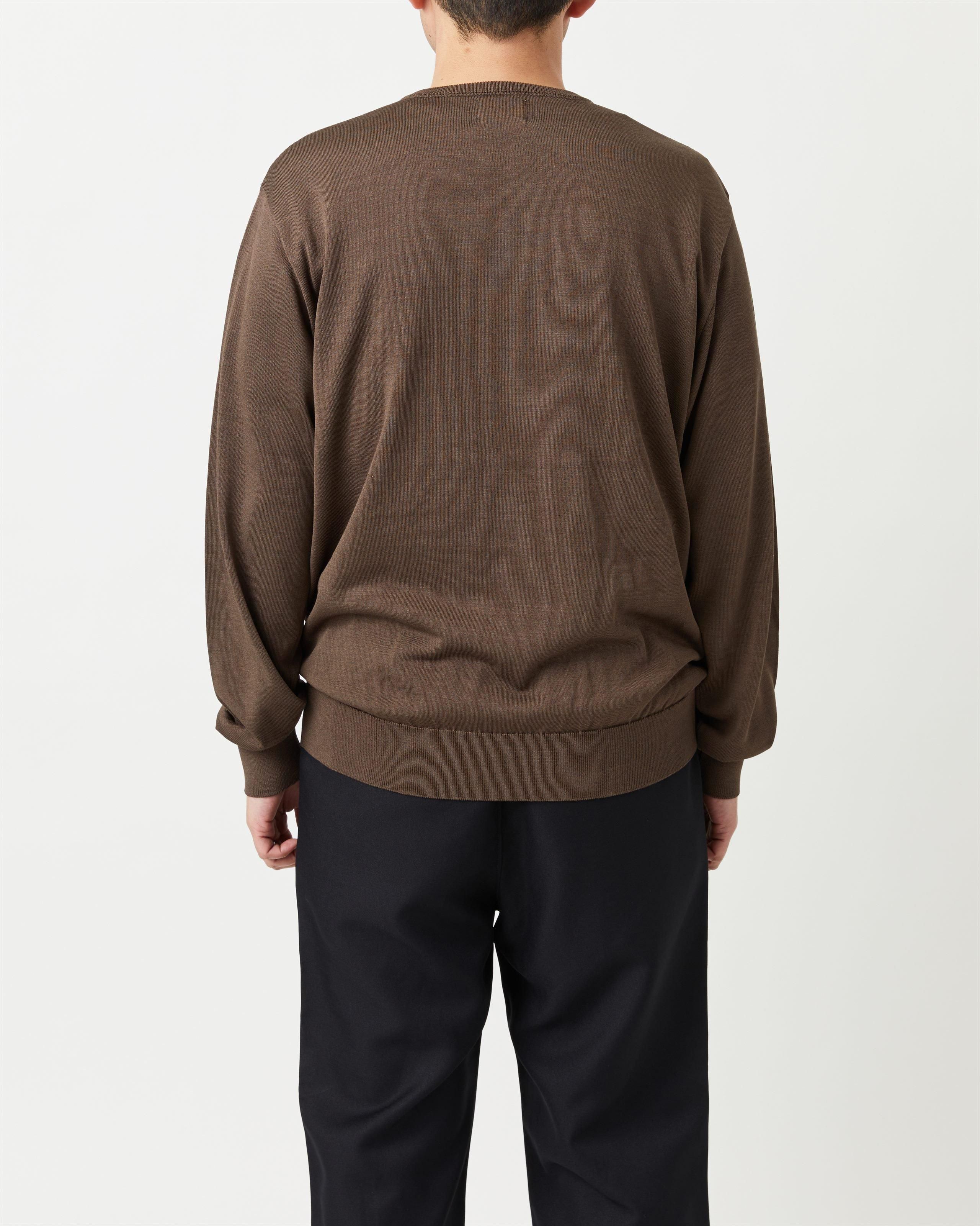 SILK KNIT PULLOVER〈V NECK〉 - Yonetomi STORE ONLINE｜ヨネ