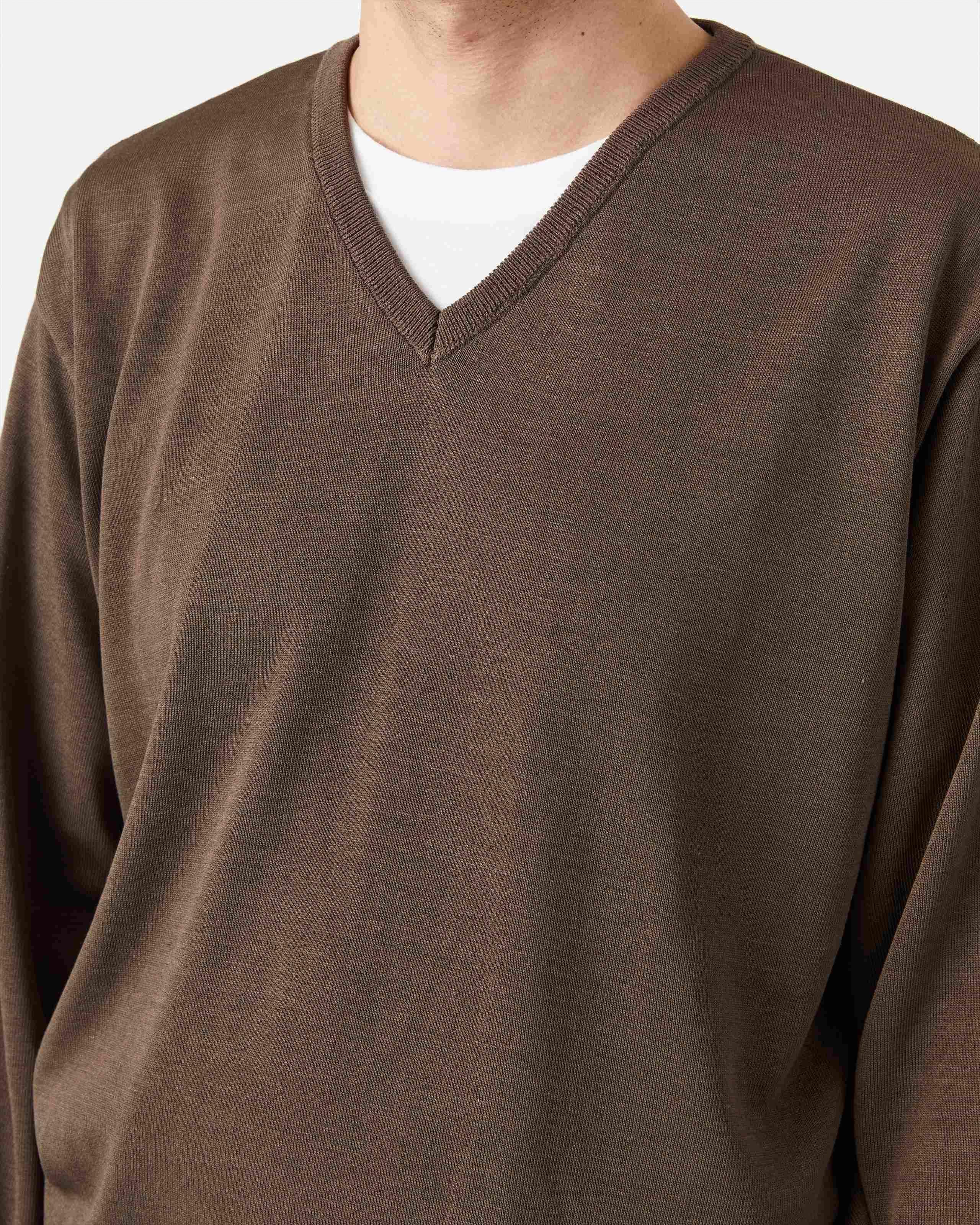 SILK KNIT PULLOVER〈V NECK〉 - Yonetomi STORE ONLINE｜ヨネ