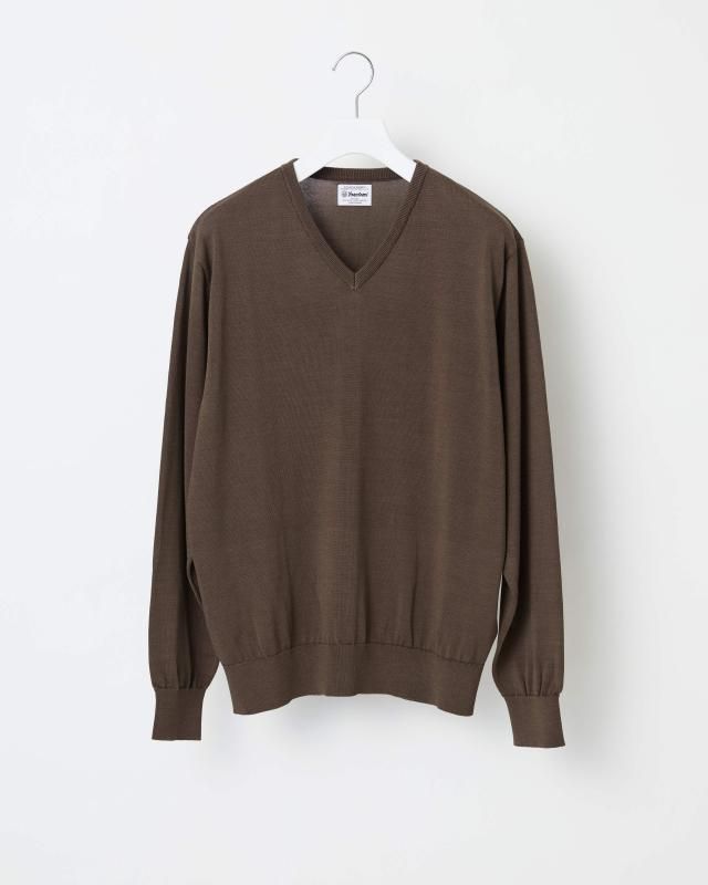 SILK KNIT PULLOVERV NECK